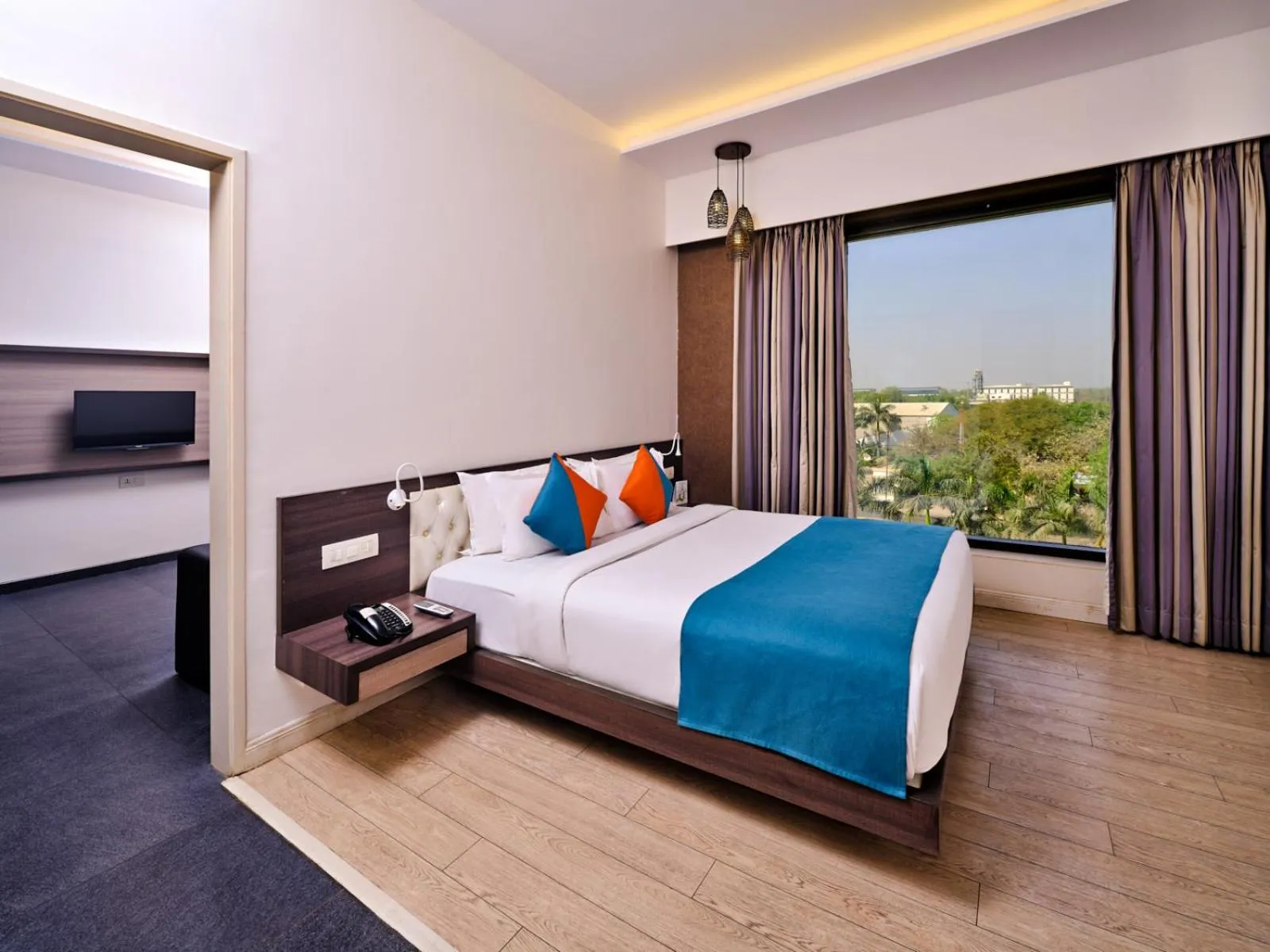 Property building, Bed in Pride Biznotel Manjusar Vadodara Near Sokhda Lake