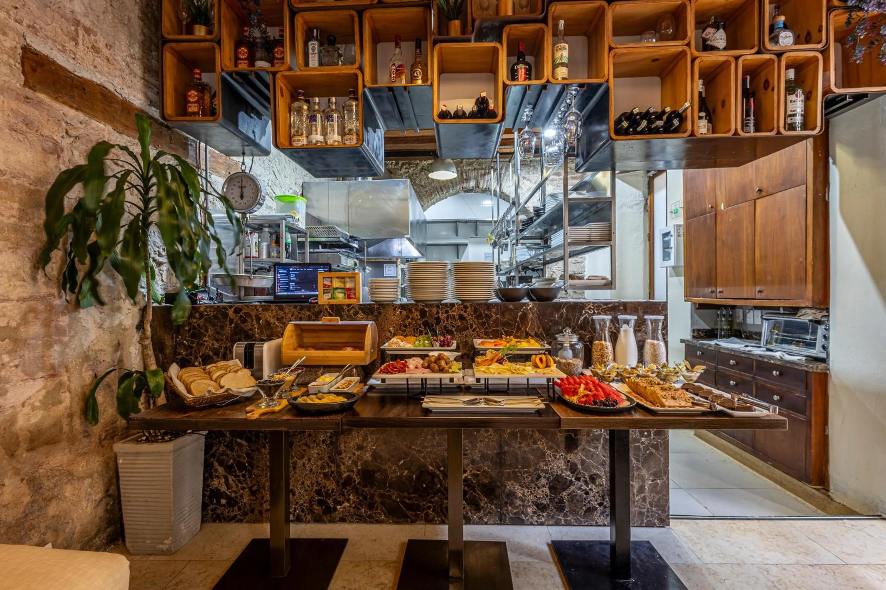 Buffet breakfast in Ananda Hotel Boutique
