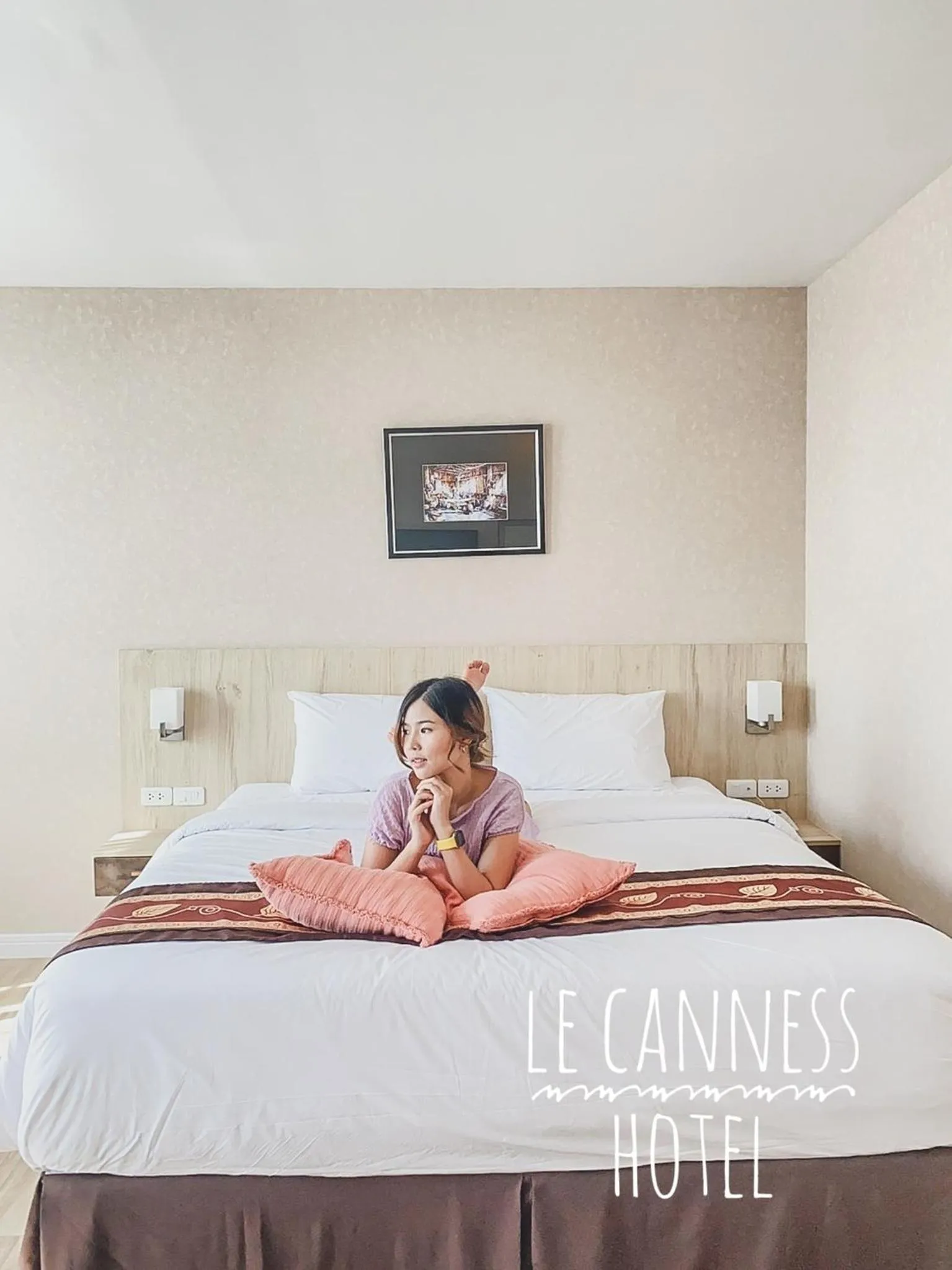 People, Bed in Le Cannes Hotel