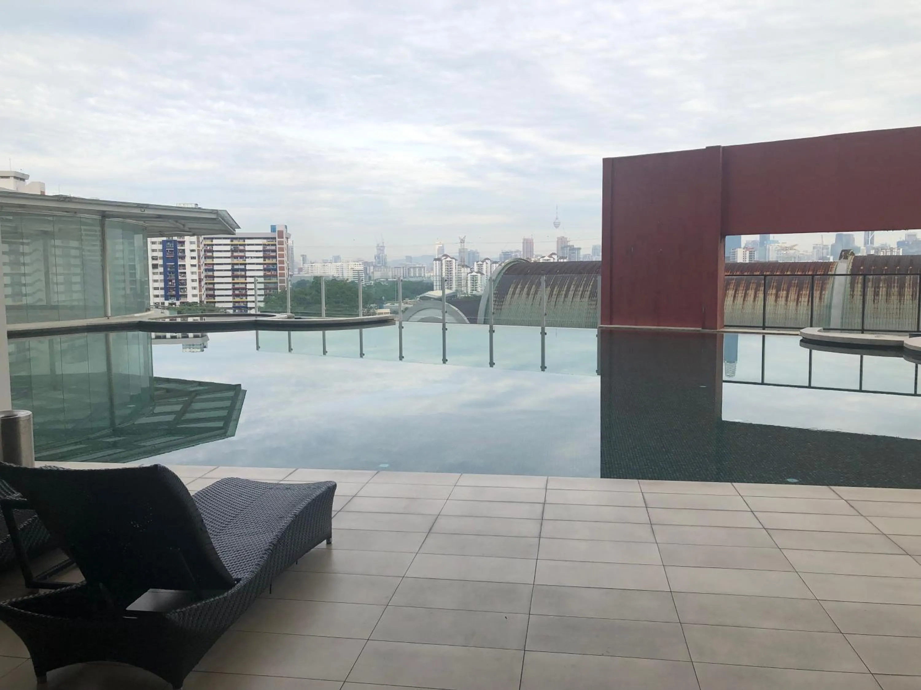 Swimming pool in Private Jacuzzi Staycation at KL City 152