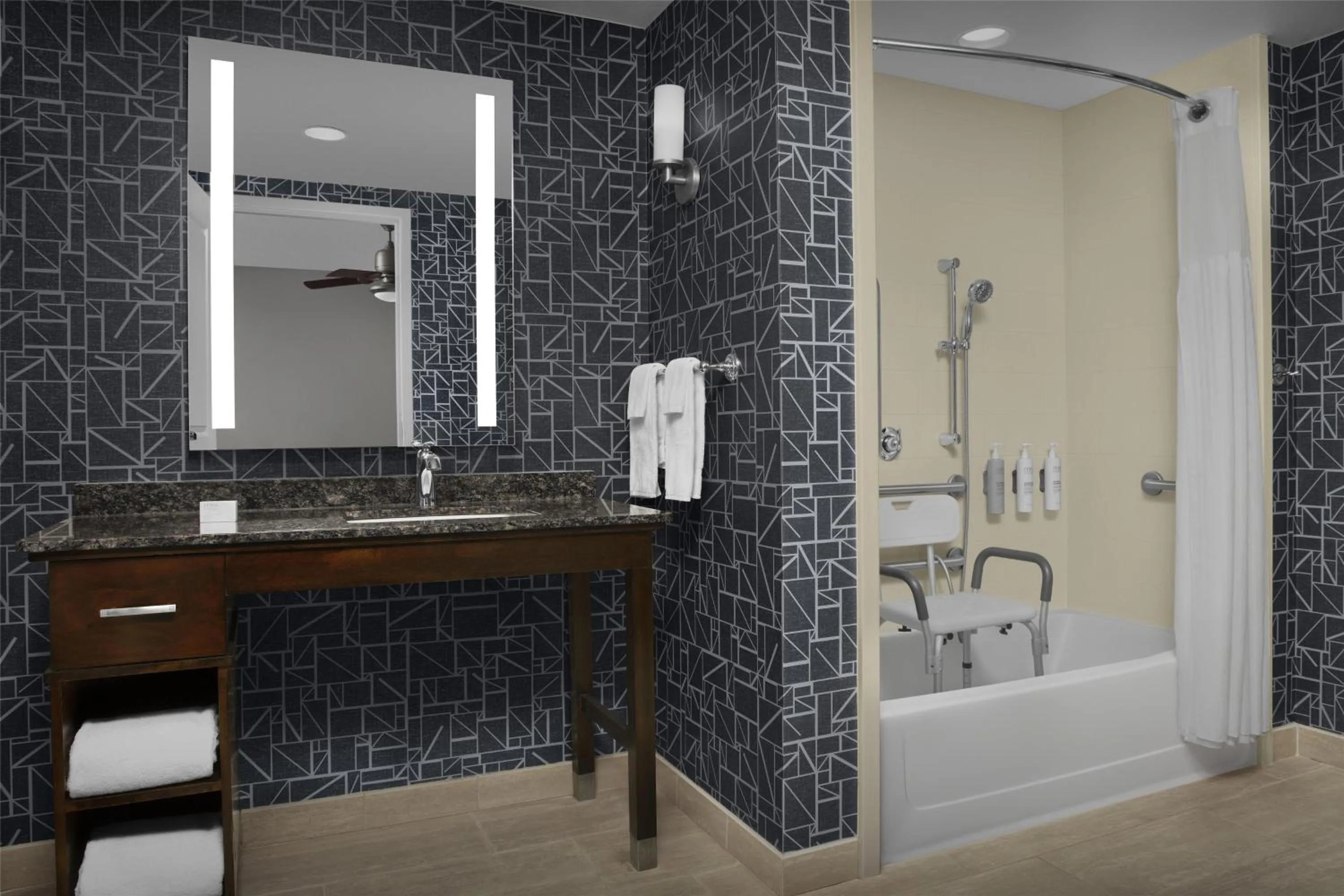 Bathroom in Homewood Suites by Hilton Oklahoma City-Bricktown