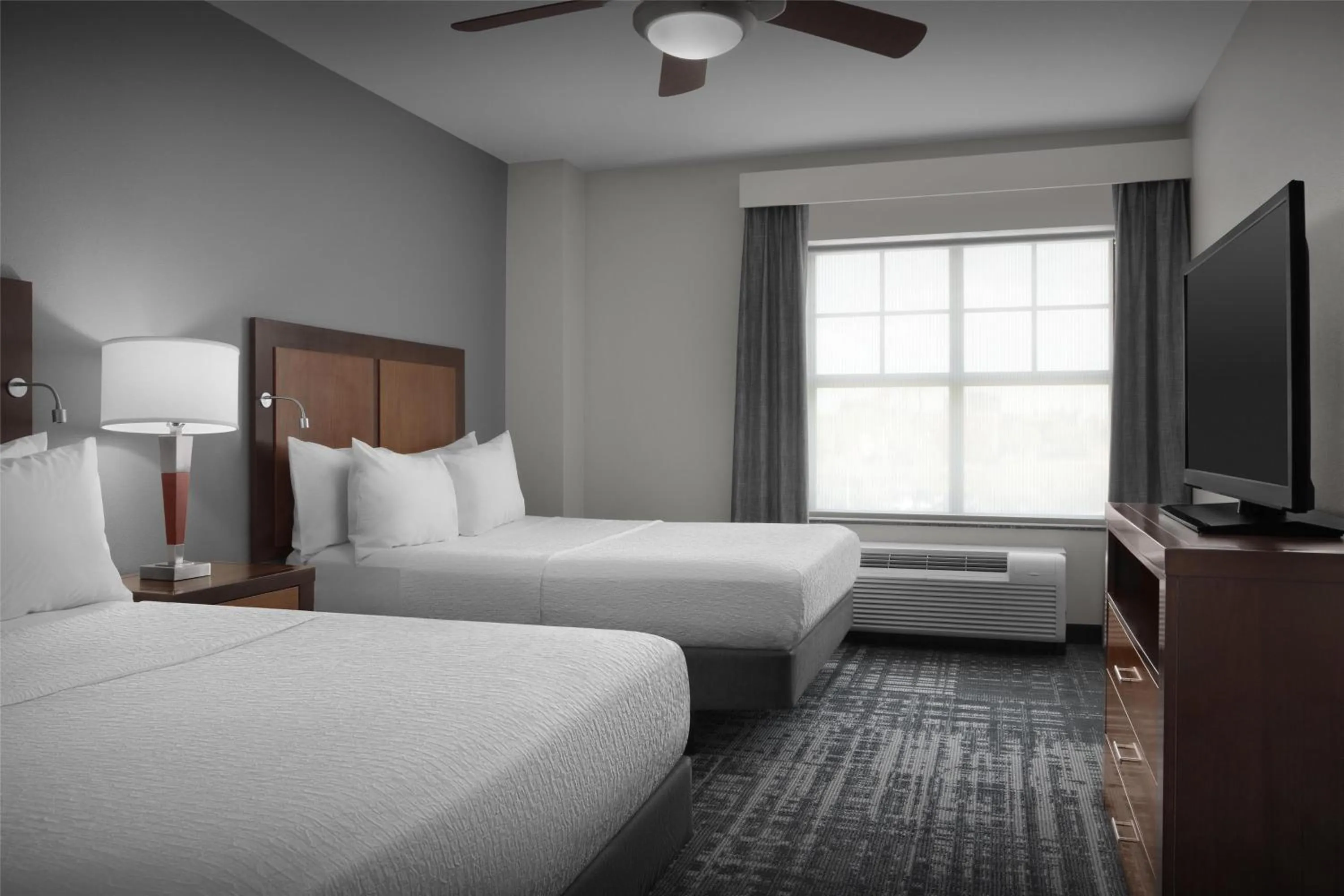 Bed in Homewood Suites by Hilton Oklahoma City-Bricktown