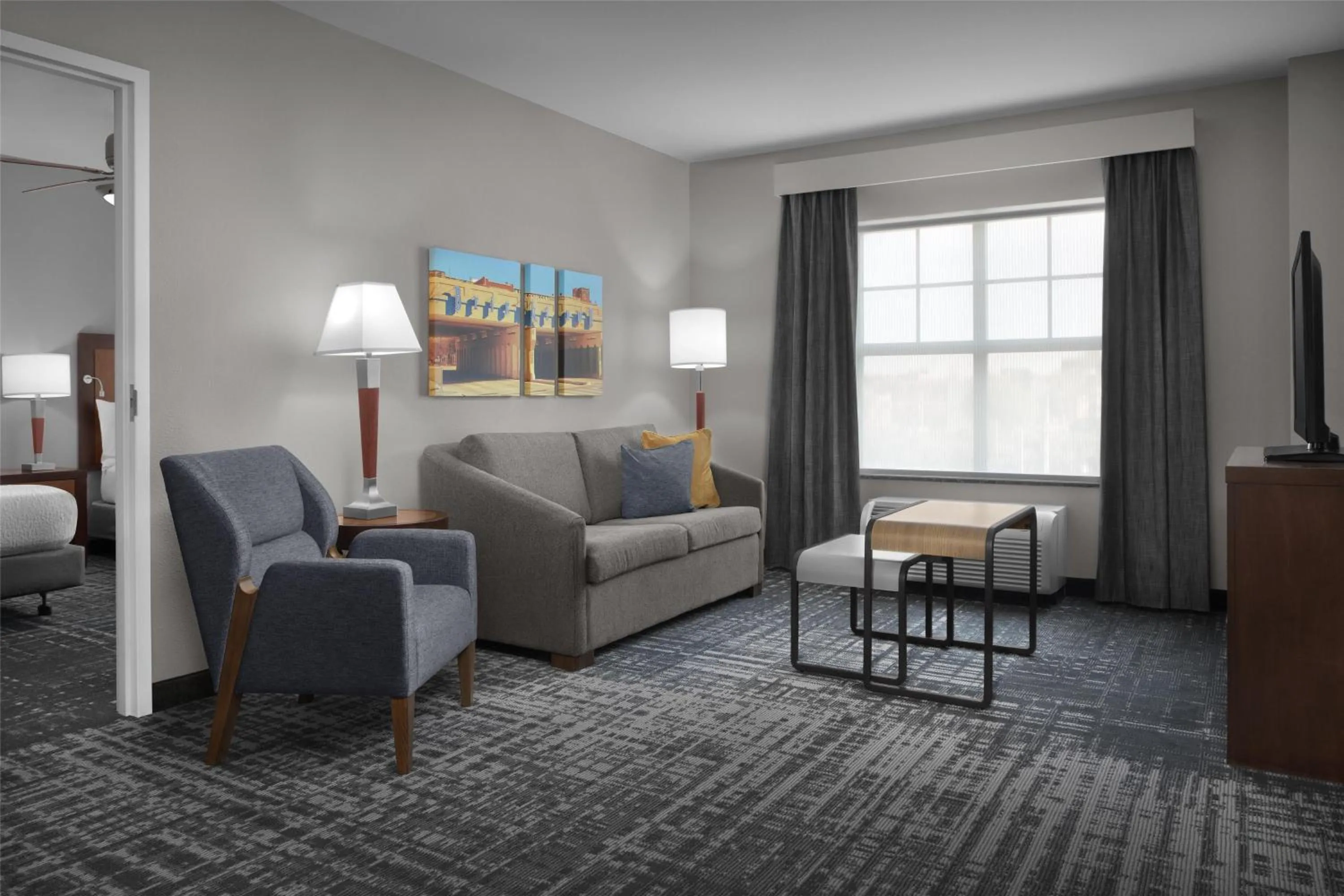 Living room in Homewood Suites by Hilton Oklahoma City-Bricktown