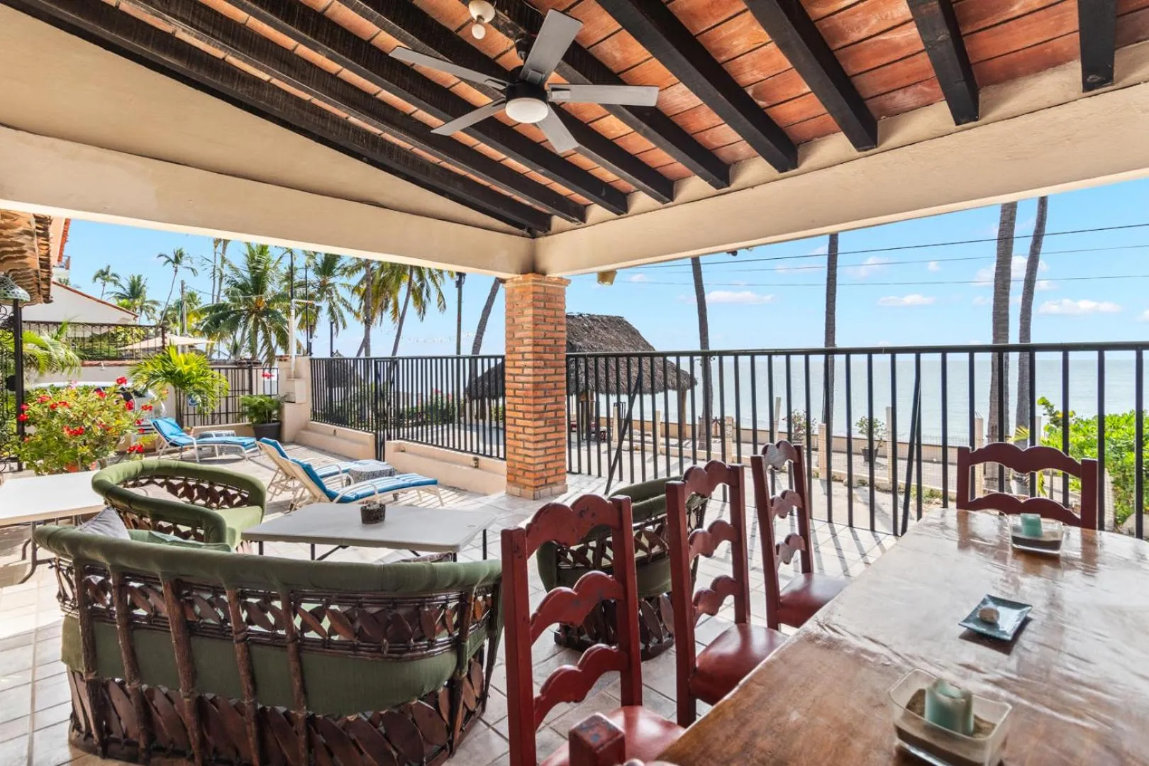 Balcony/Terrace in Bucerias Beach House