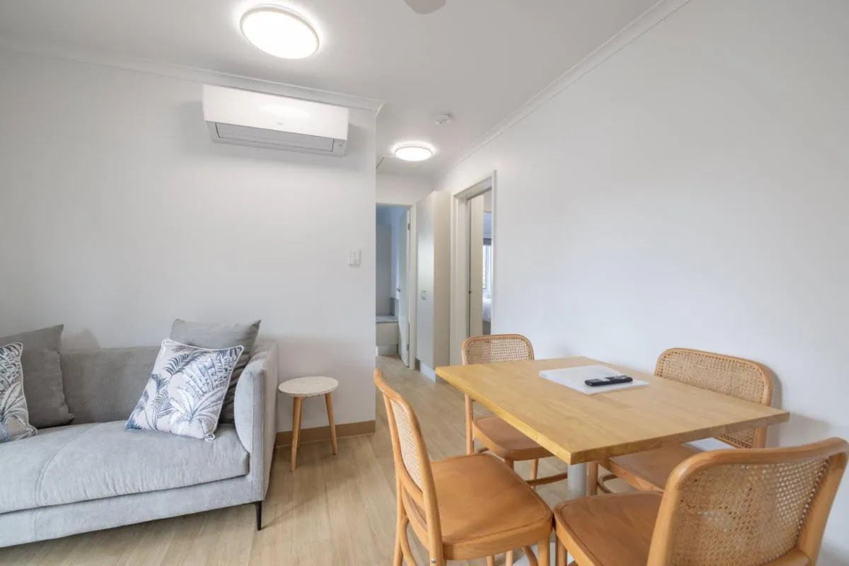 Living room in Coral Coast Tourist Park