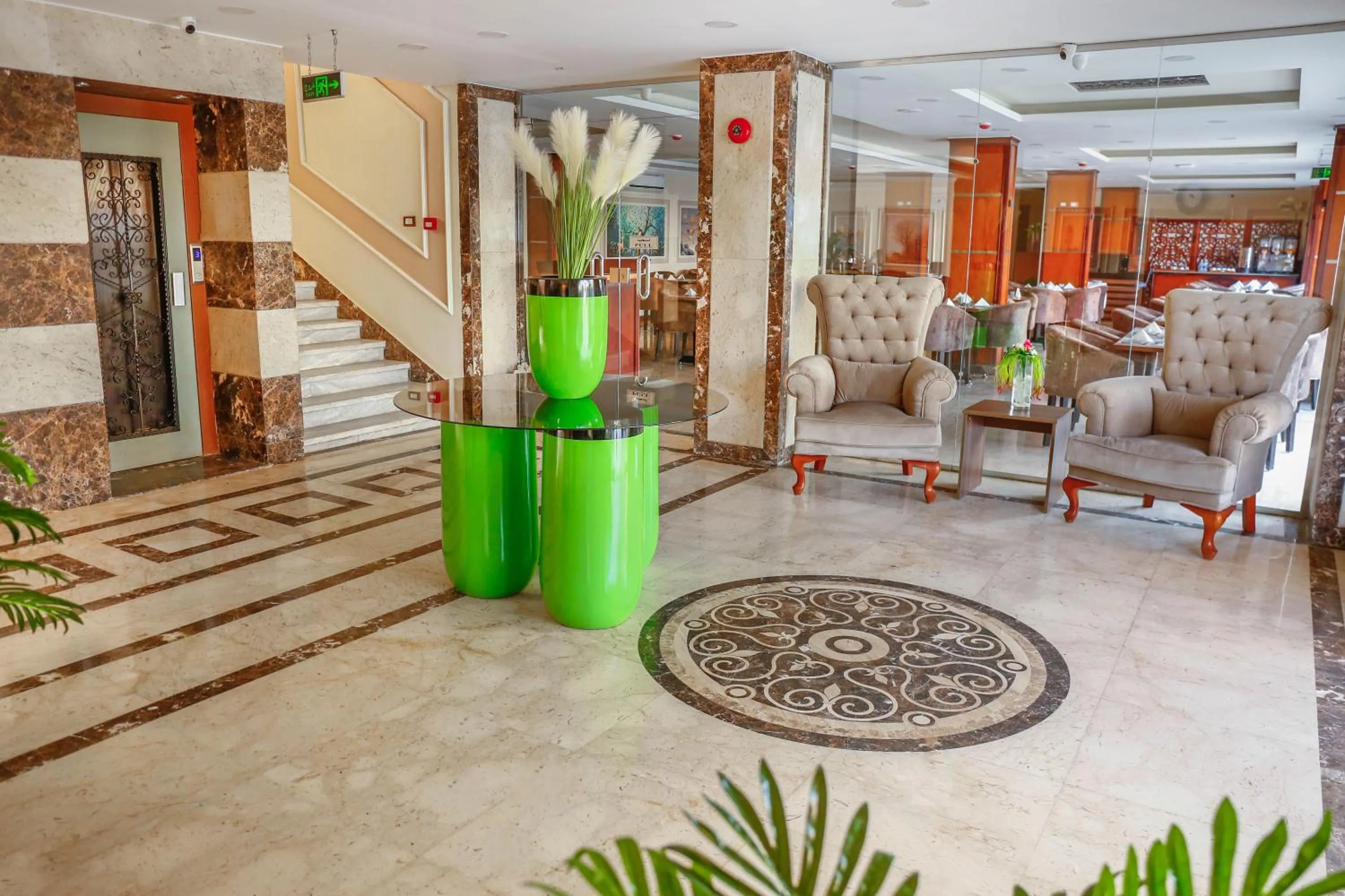 Lobby or reception in The Palm Hotel