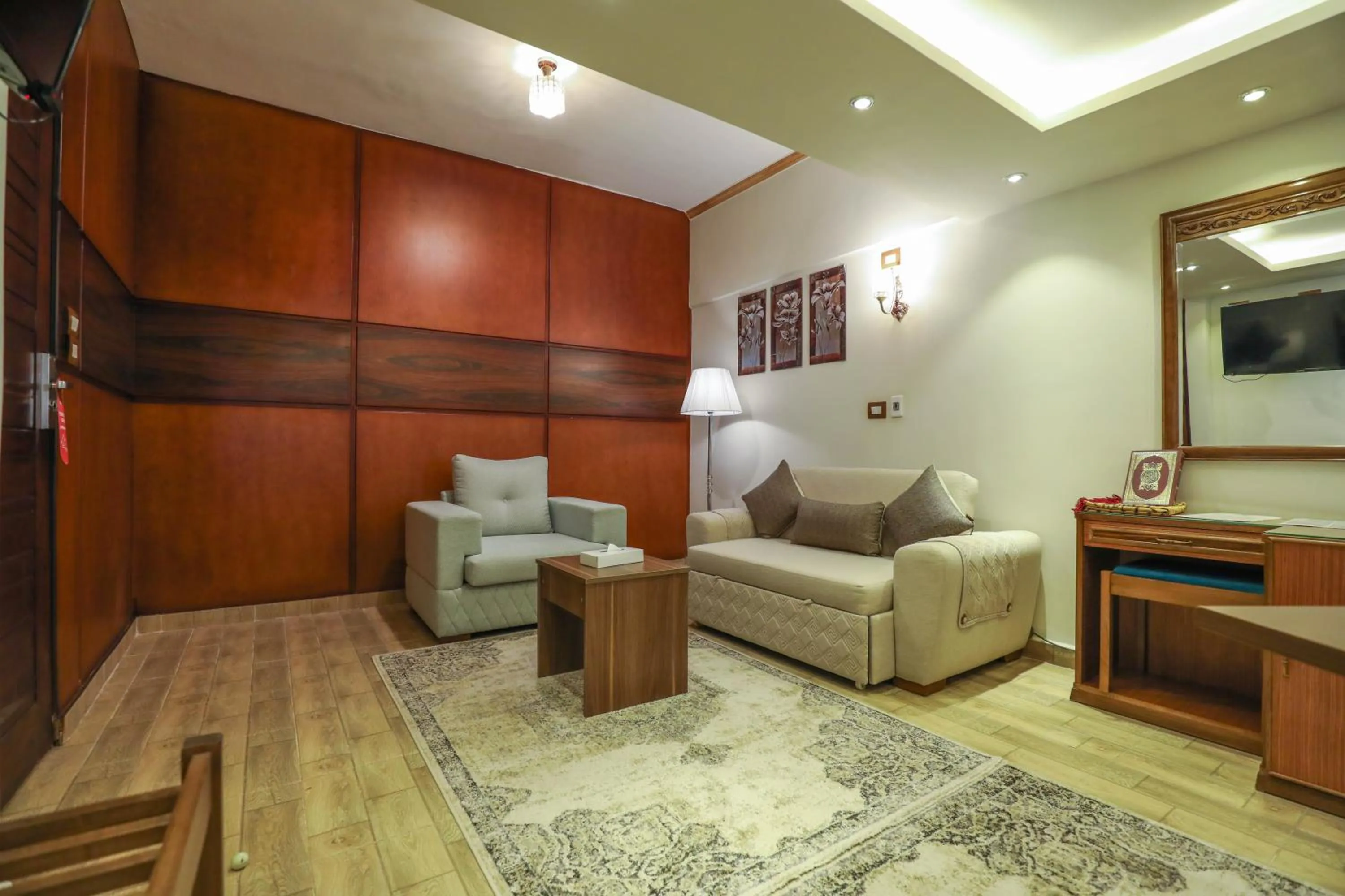 Living room in The Palm Hotel