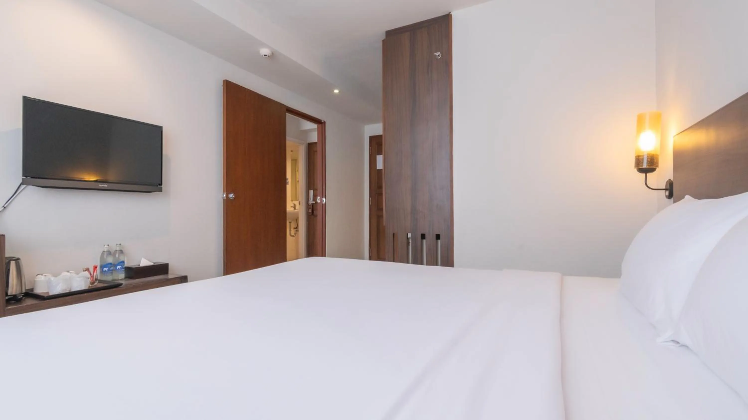 Bed in Pas Cher Hotel de Bangkok