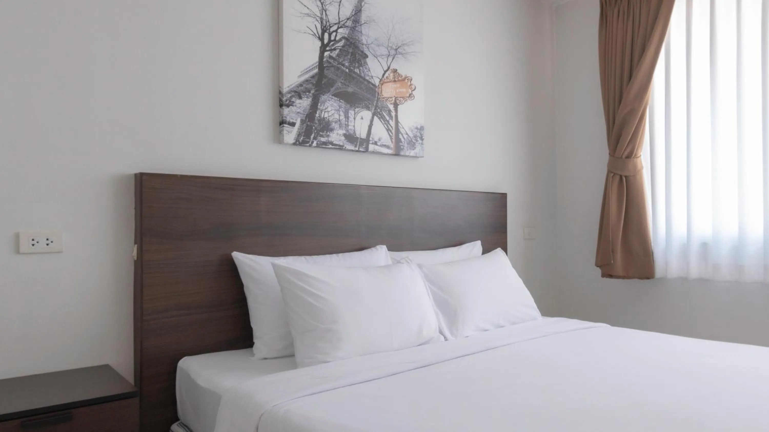 Bed in Pas Cher Hotel de Bangkok