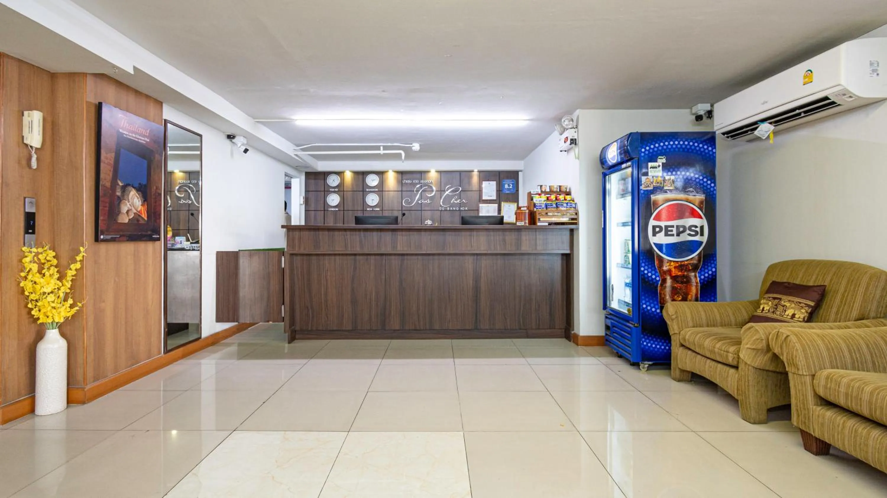 Lobby or reception in Pas Cher Hotel de Bangkok