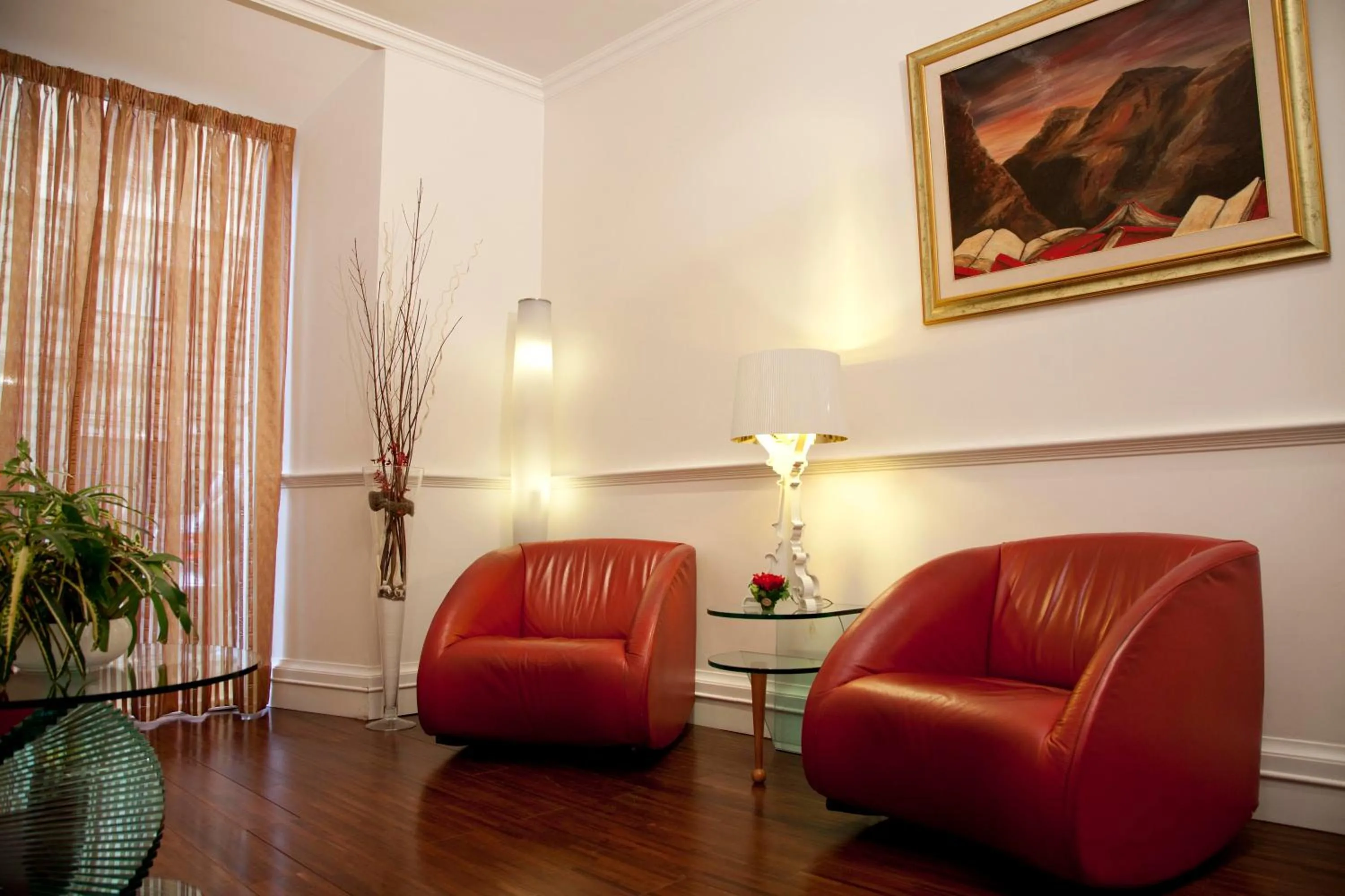 Seating area in Gambrinus Hotel