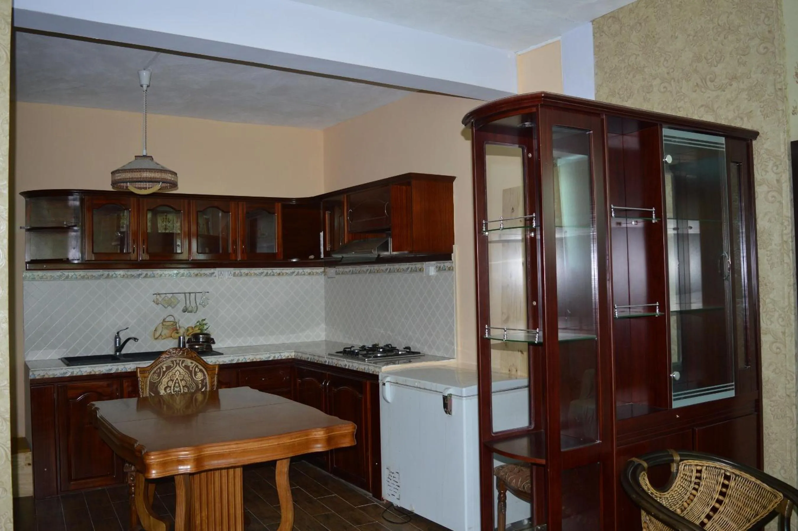 Kitchen or kitchenette in Le Bamboo Guesthouse