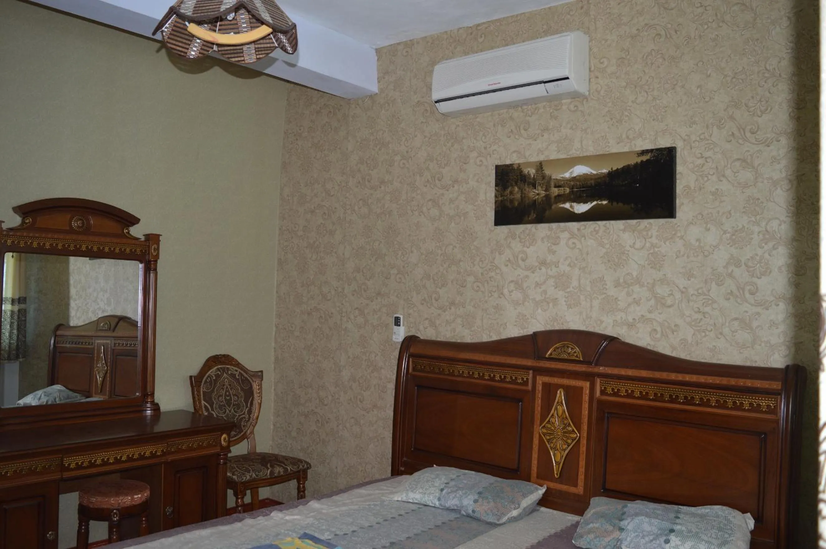 Decorative detail, Bed in Le Bamboo Guesthouse