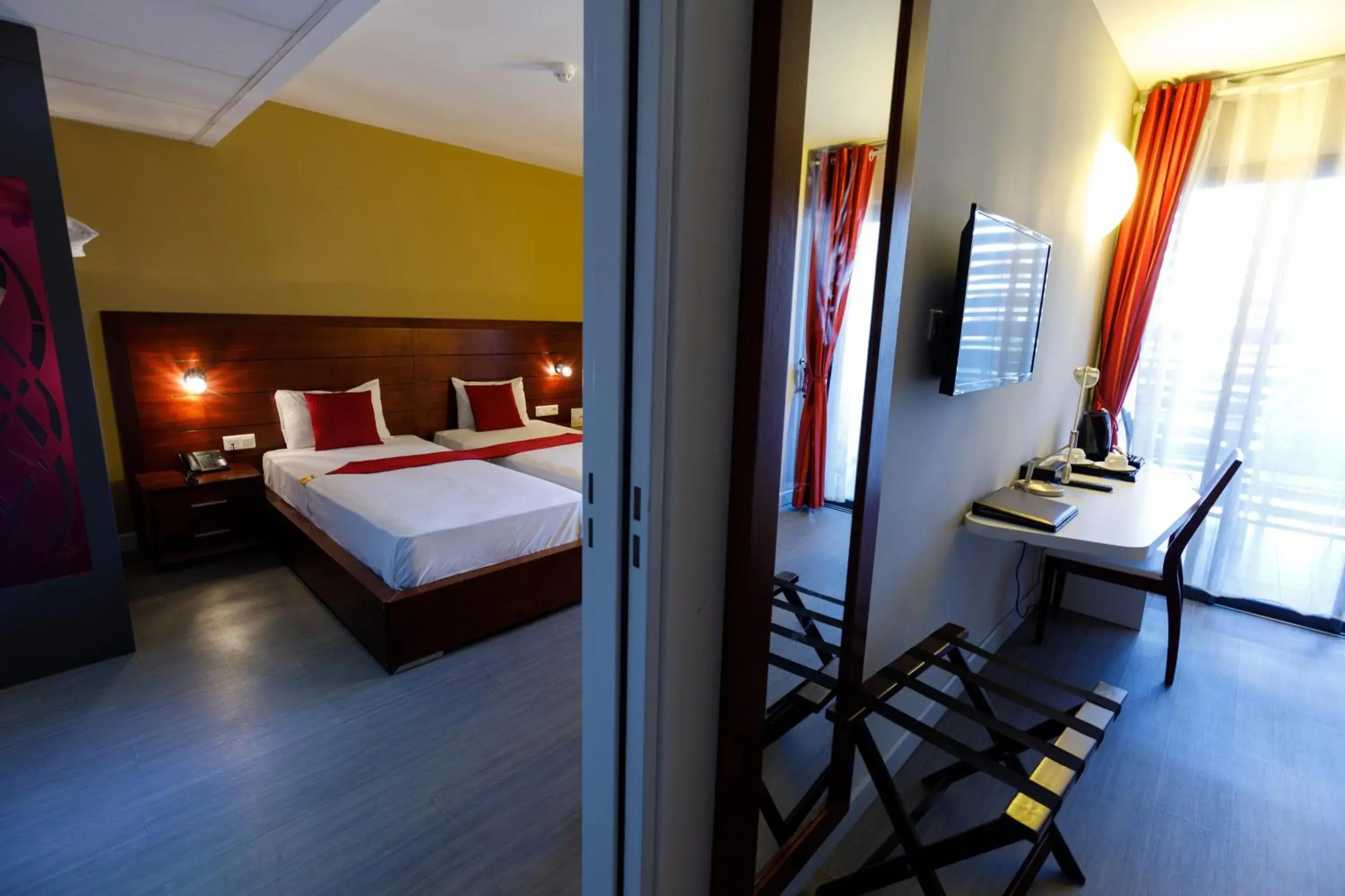 Standard Twin Room in Tulip Inn Sainte Clotilde, La Réunion, navette gratuite vers l'aéroport Standard Twin Room in Tulip Inn Sainte Clotilde, La Réunion, navette gratuite vers l'aéroport