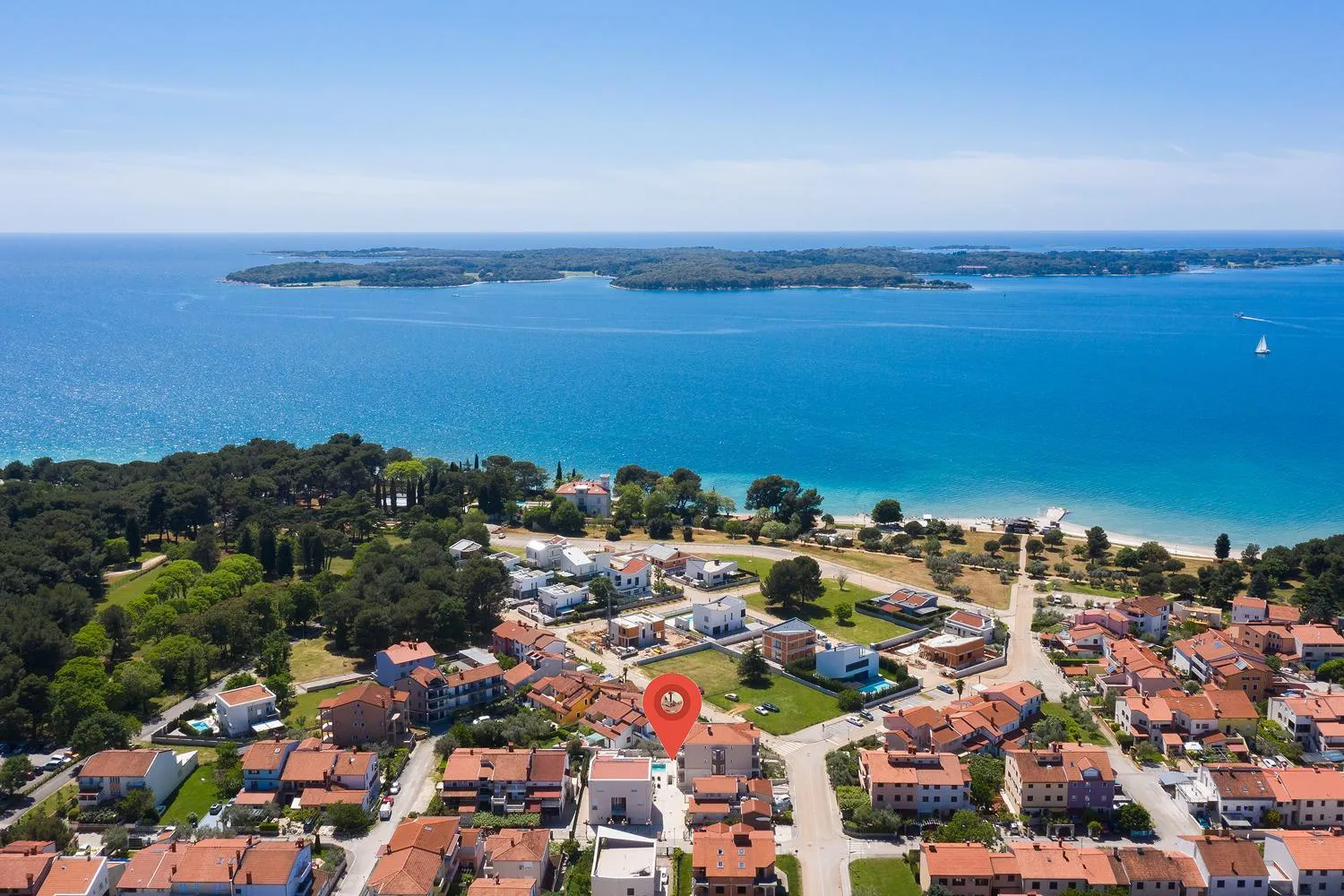 Bird's eye view in Apartments Villa Nina