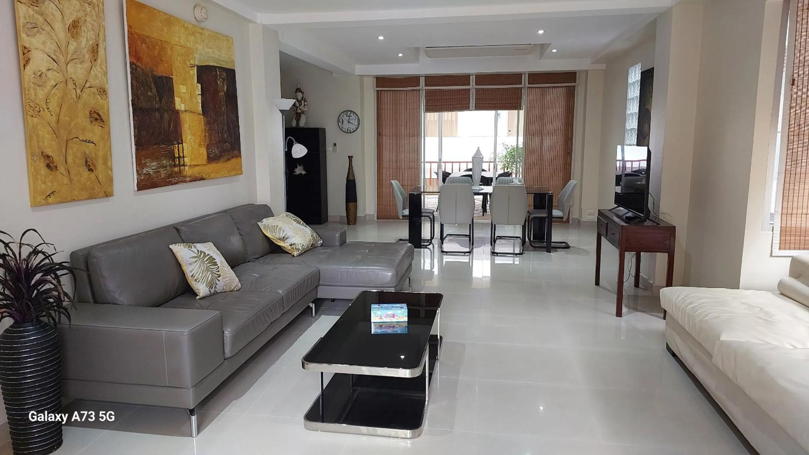 Seating area in Siam Palm Residence