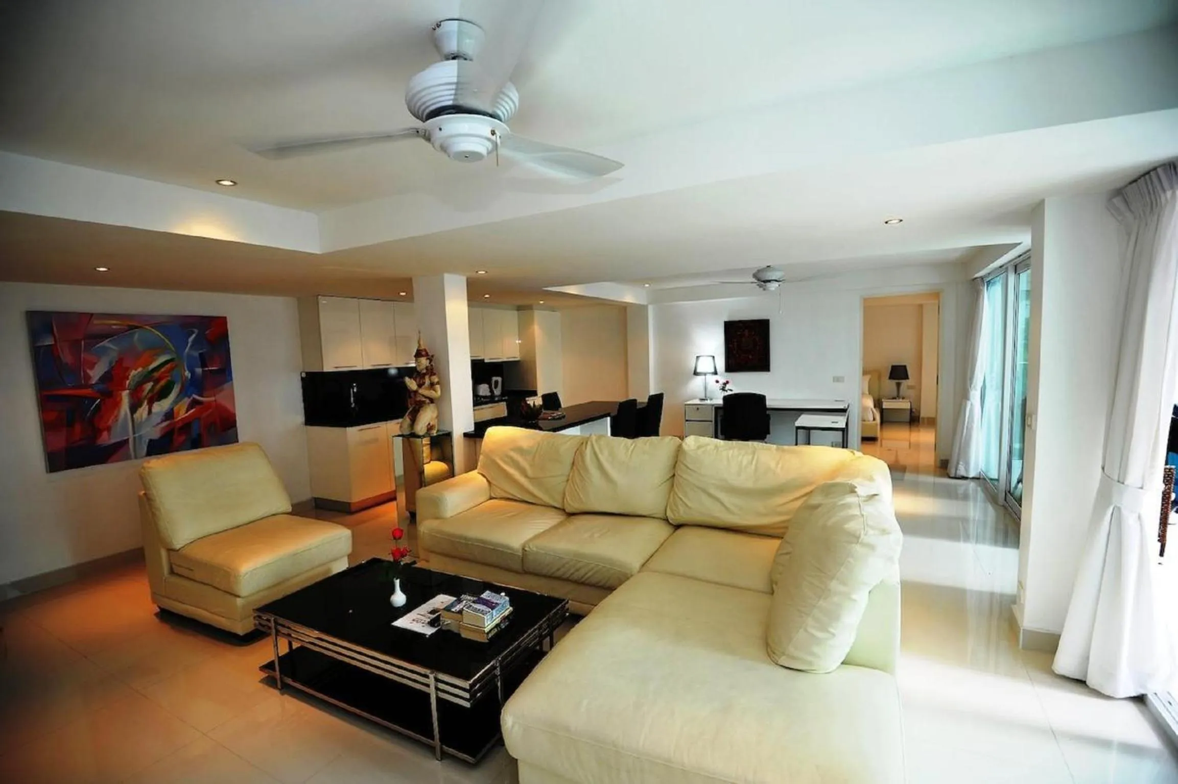 Living room in Siam Palm Residence