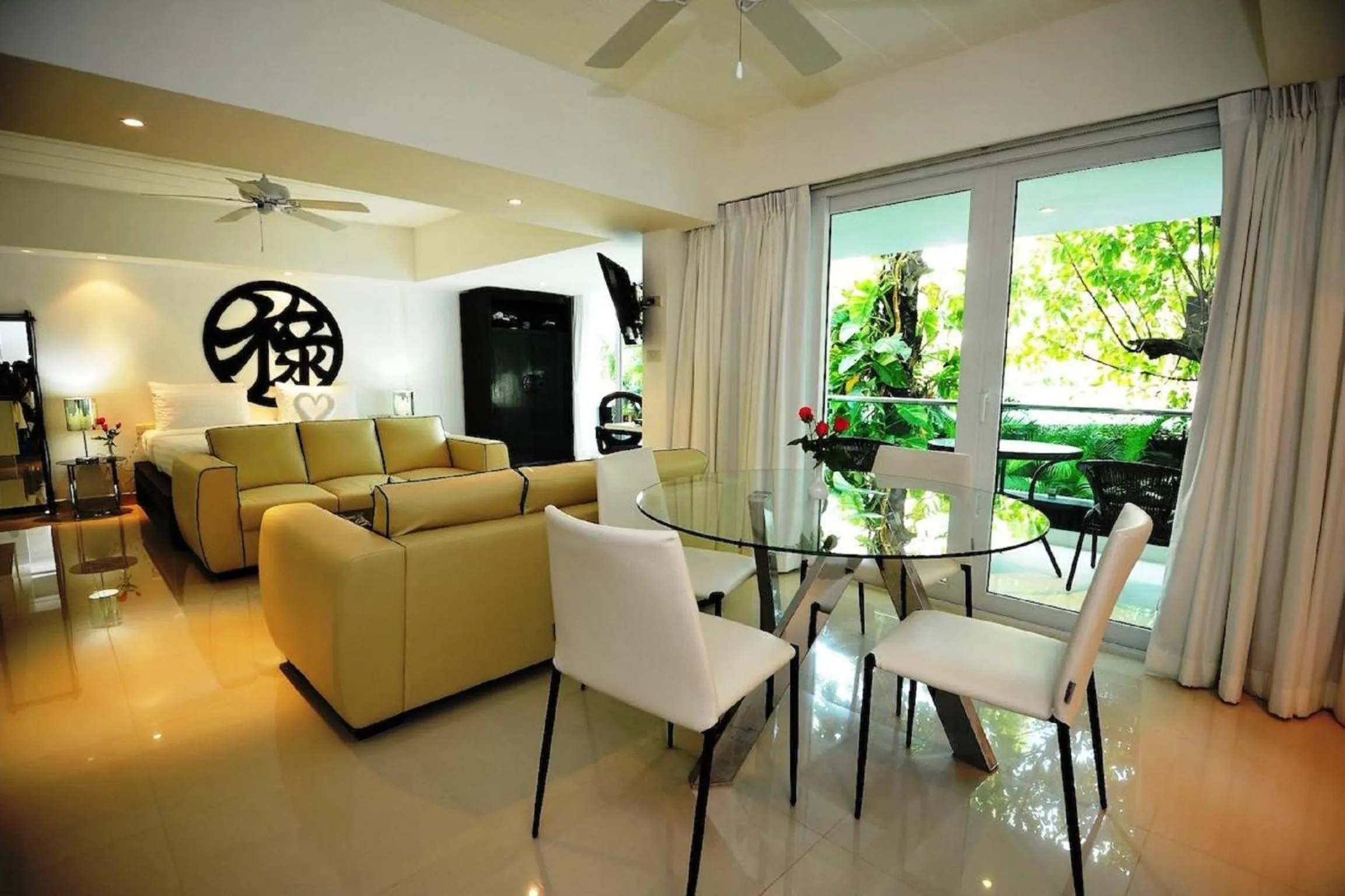 Living room in Siam Palm Residence