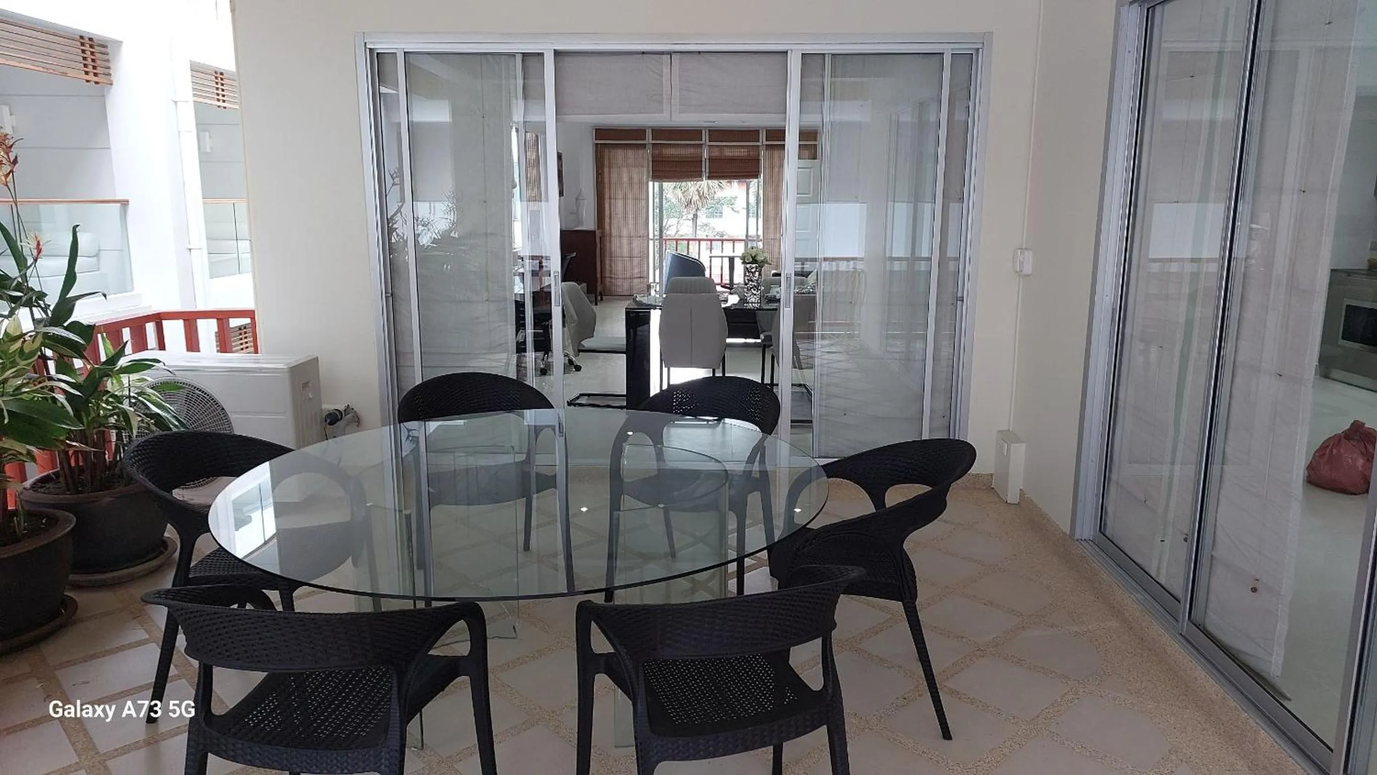 Seating area in Siam Palm Residence