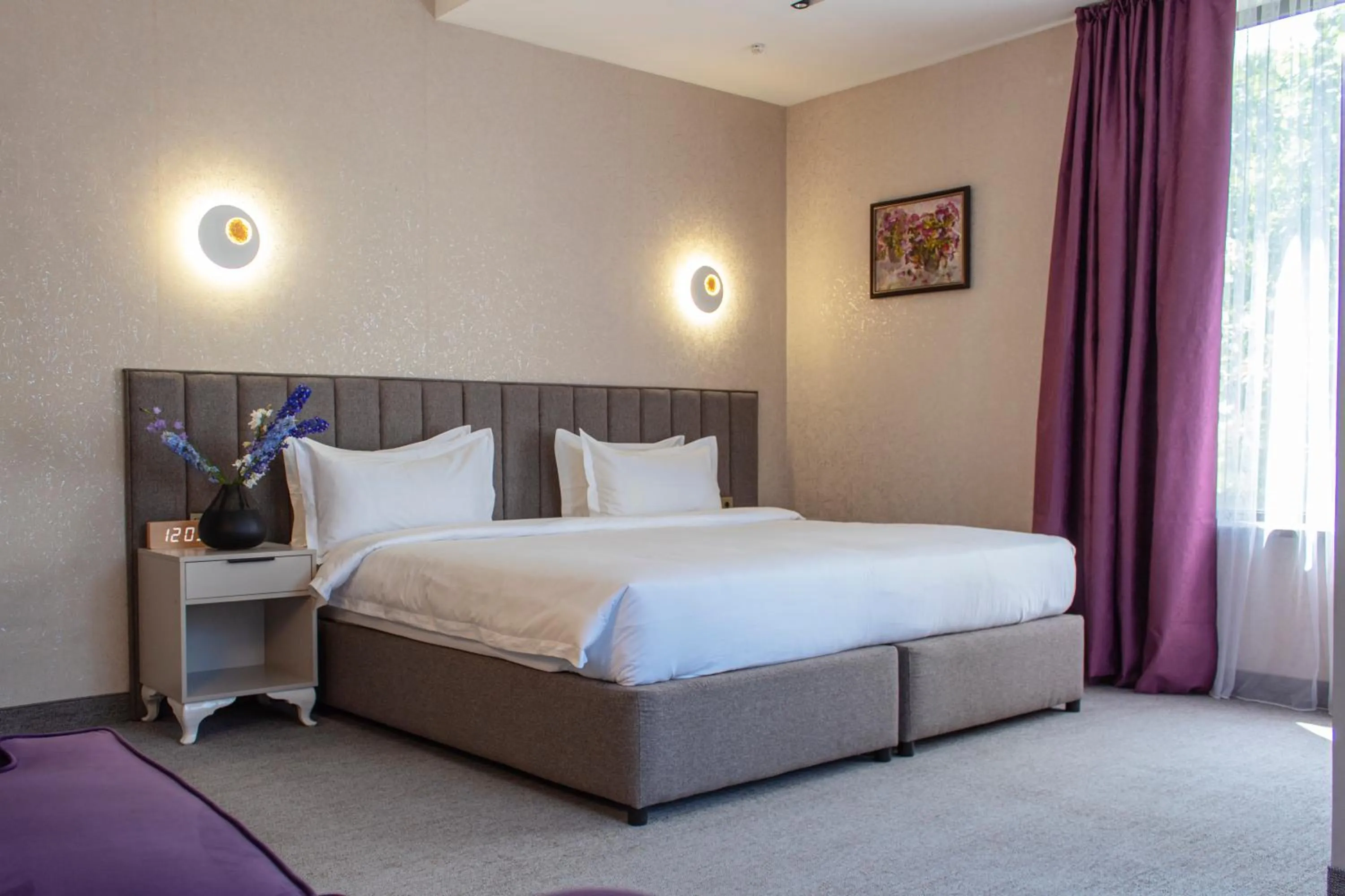 Photo of the whole room, Bed in Orient Hotel Bishkek