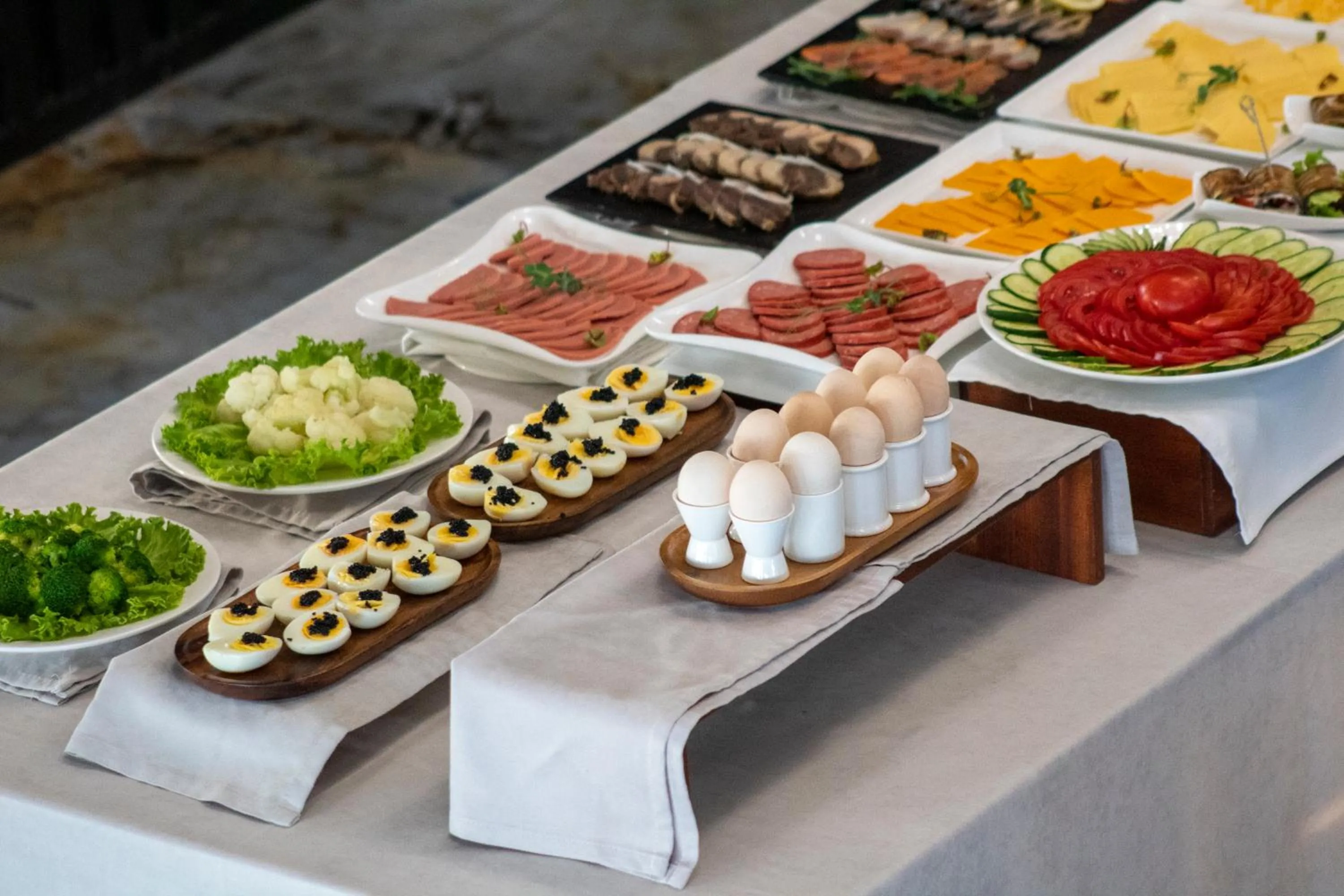 Buffet breakfast in Orient Hotel Bishkek