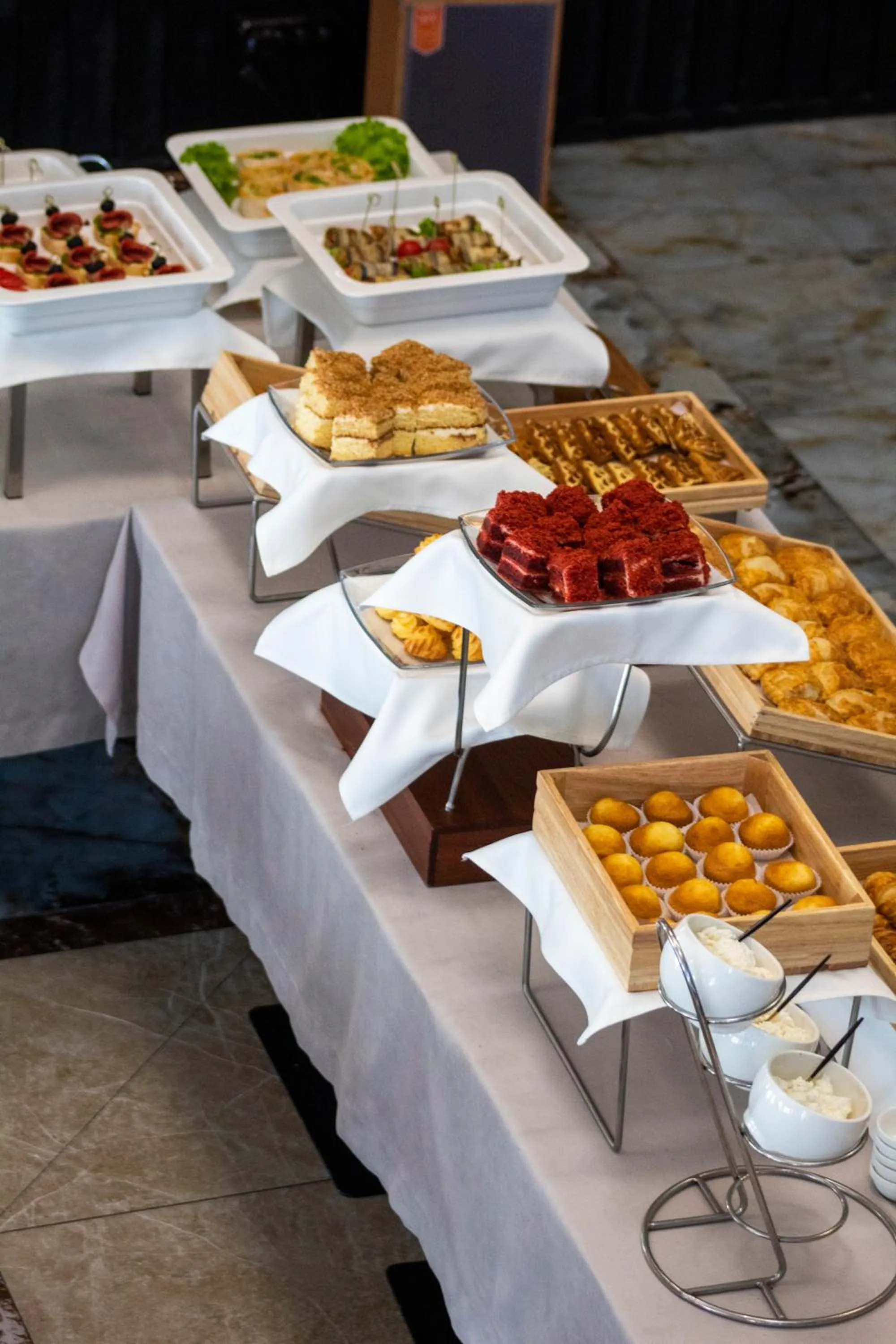 Buffet breakfast in Orient Hotel Bishkek