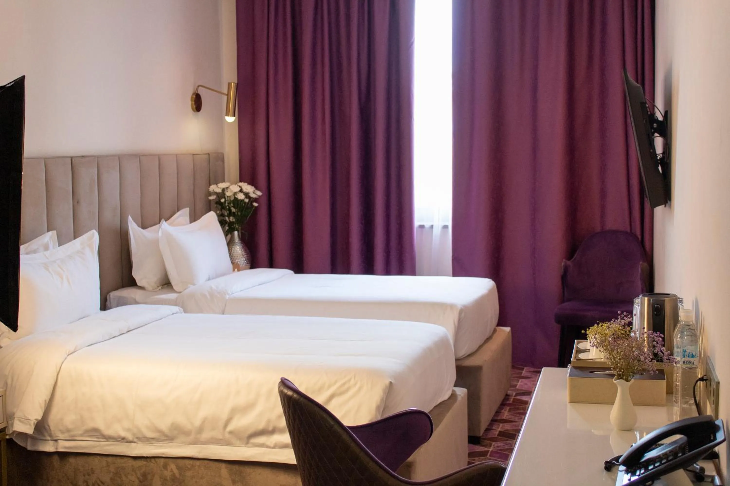 Photo of the whole room, Bed in Orient Hotel Bishkek