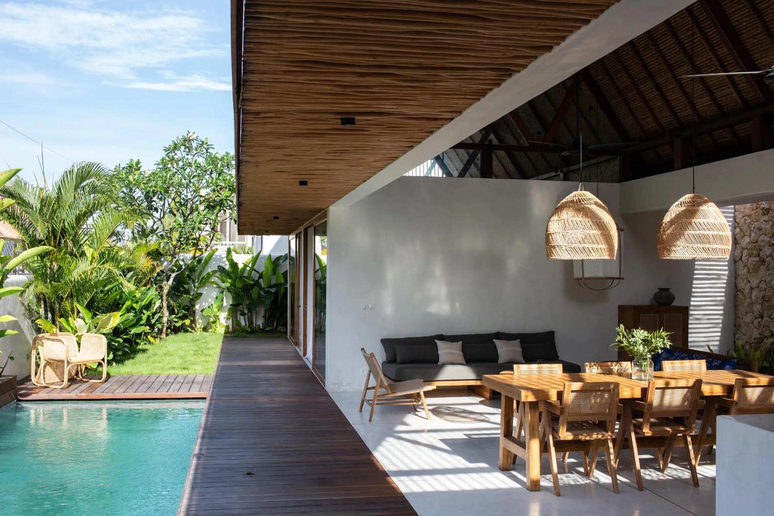 Pool view in Las Lunas Villas Canggu