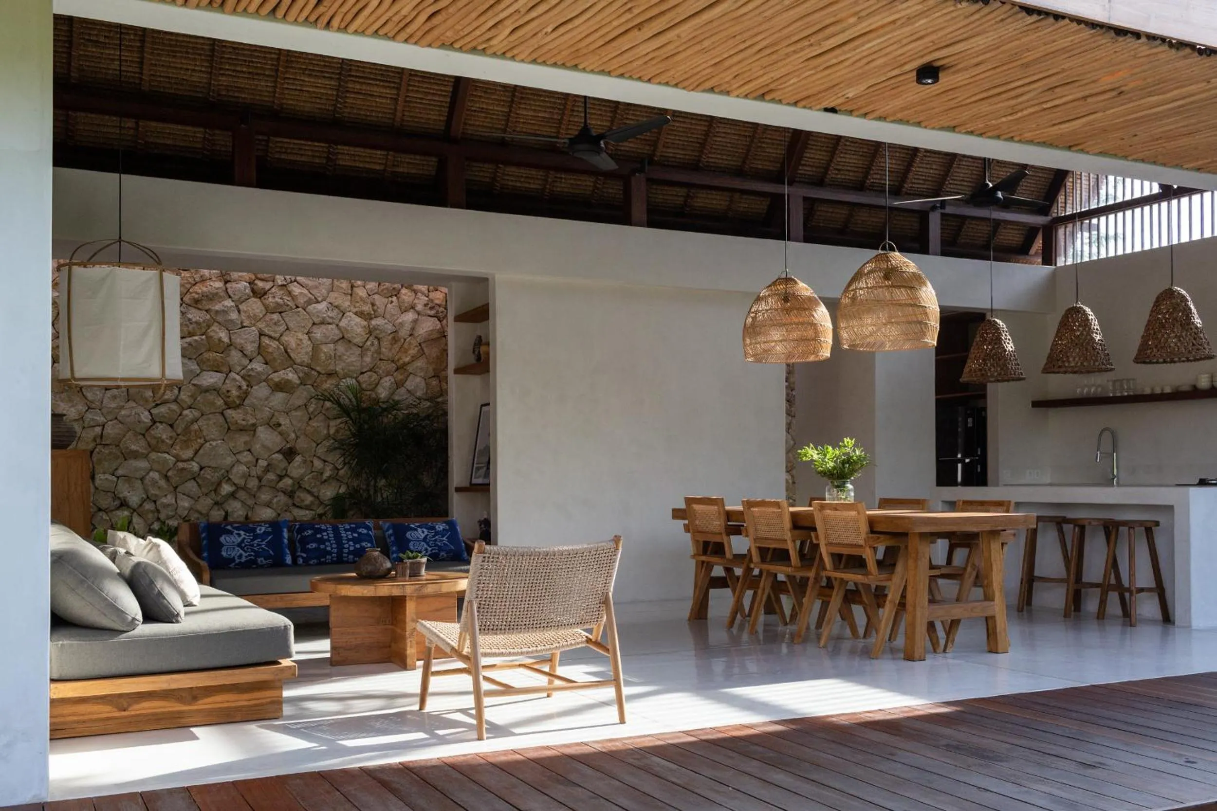 Living room in Las Lunas Villas Canggu