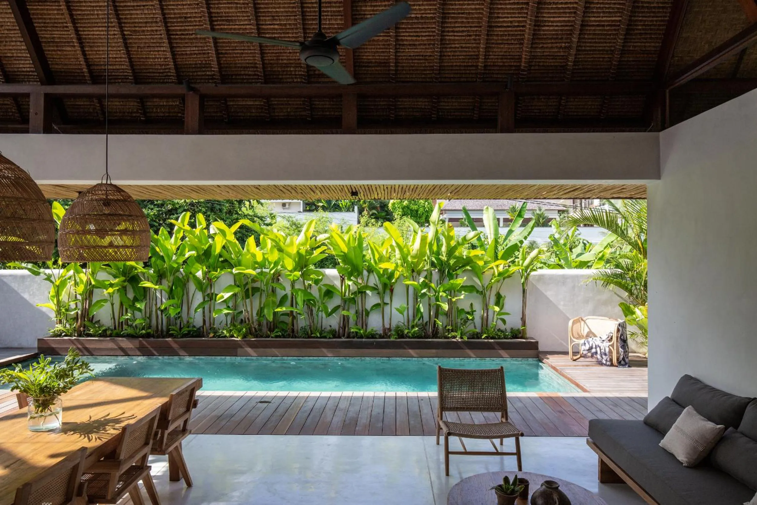 Pool view in Las Lunas Villas Canggu