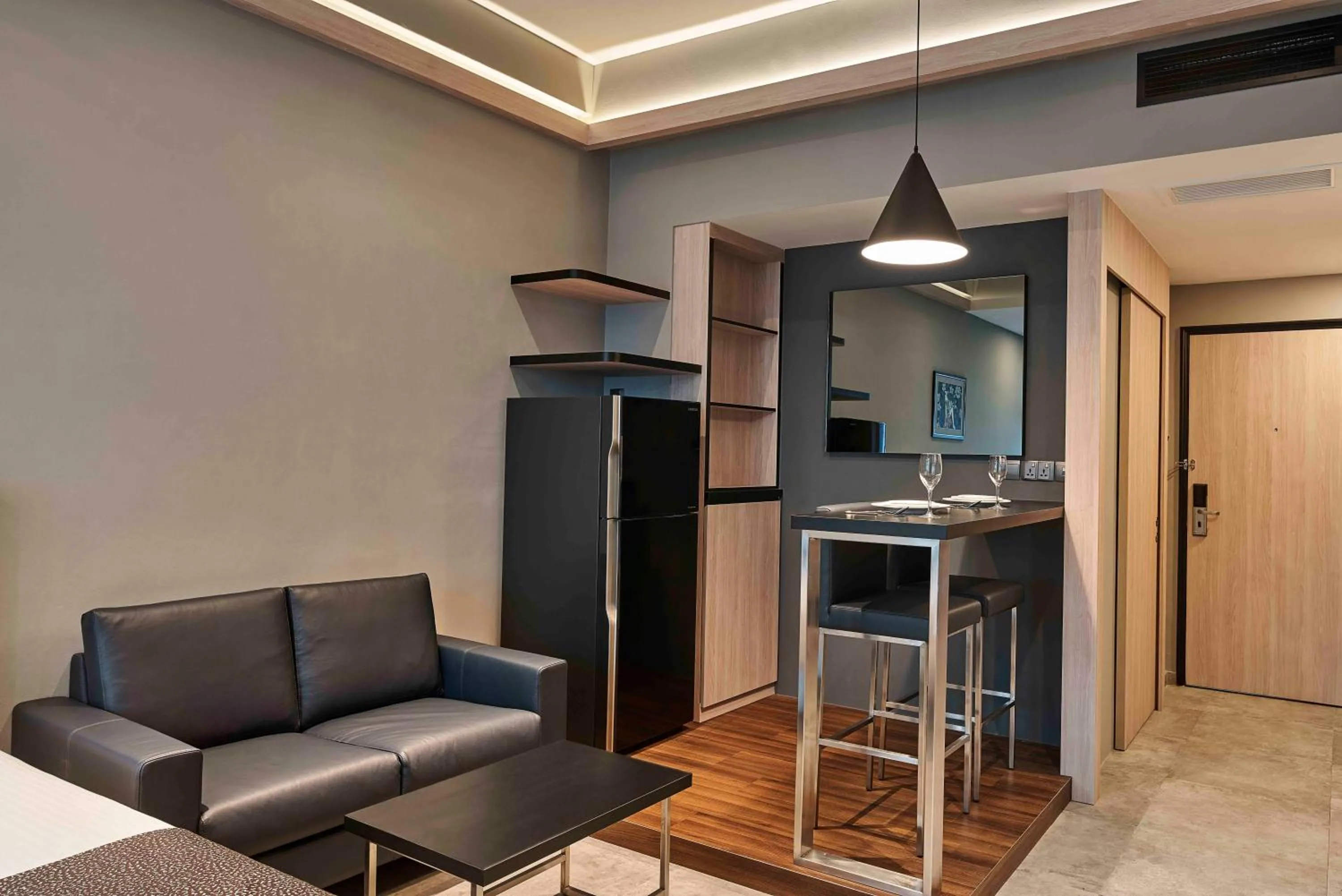 Seating area in Orchard Grand Court