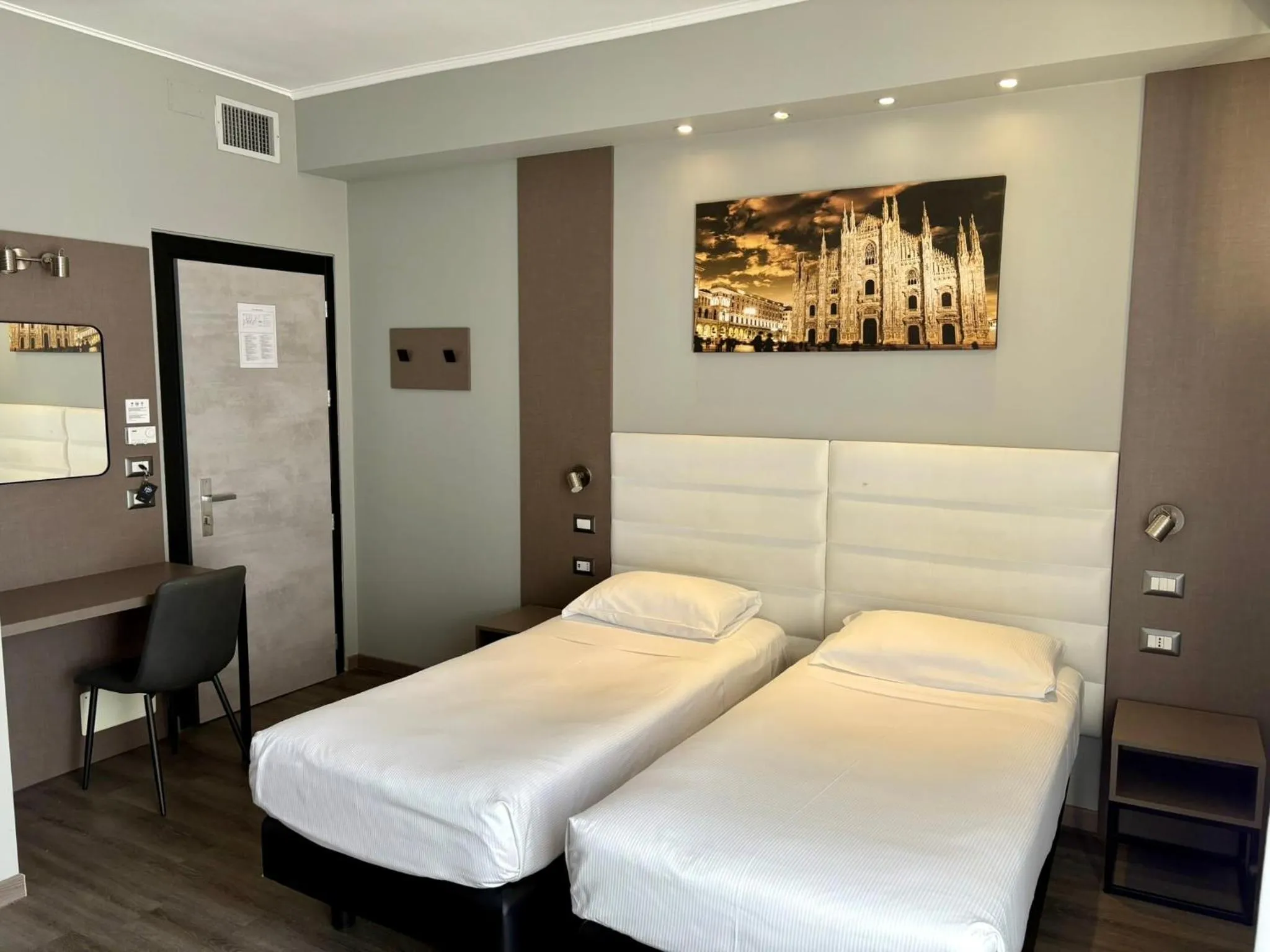 Bed in Hotel Perugino
