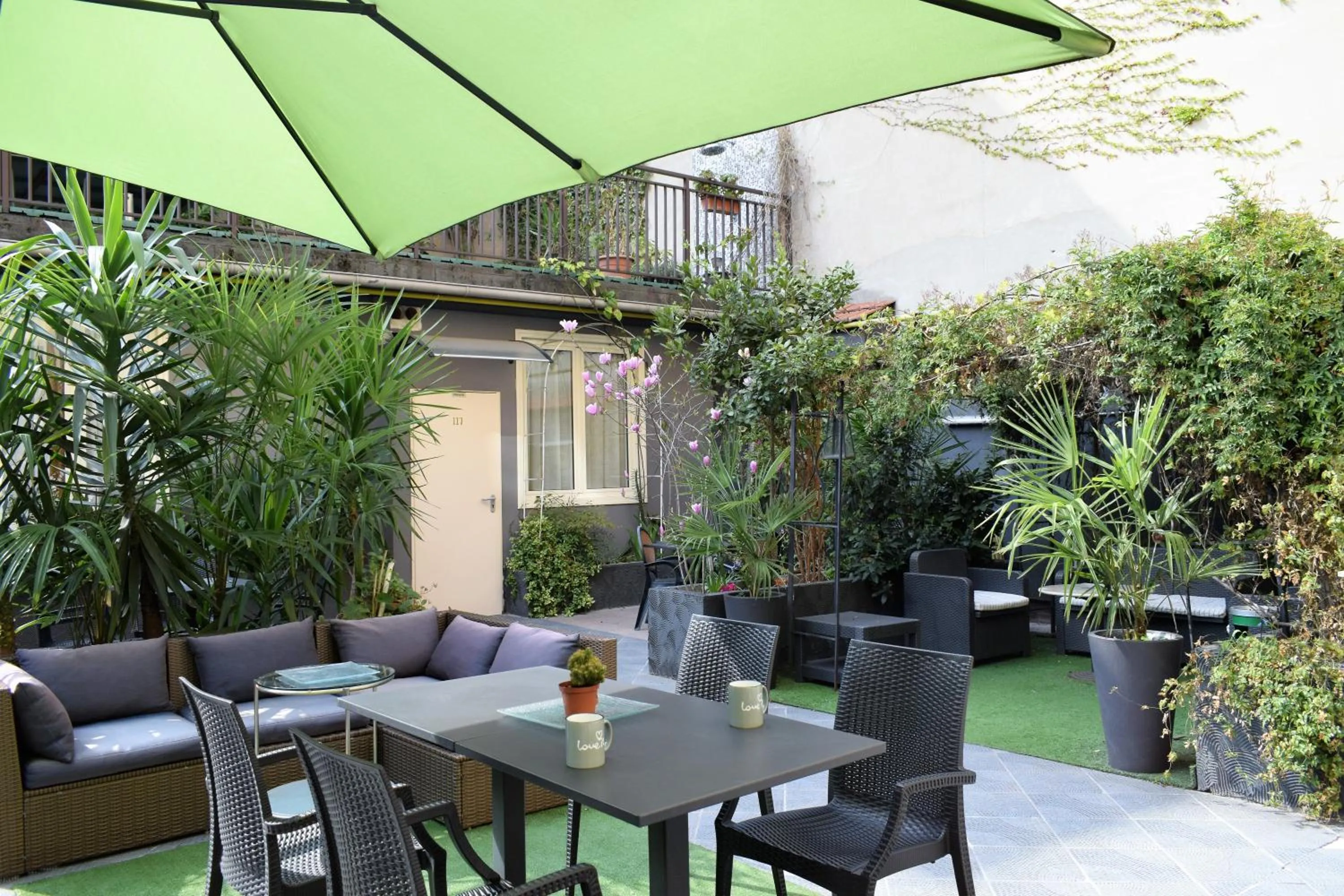 Garden in Hotel Perugino