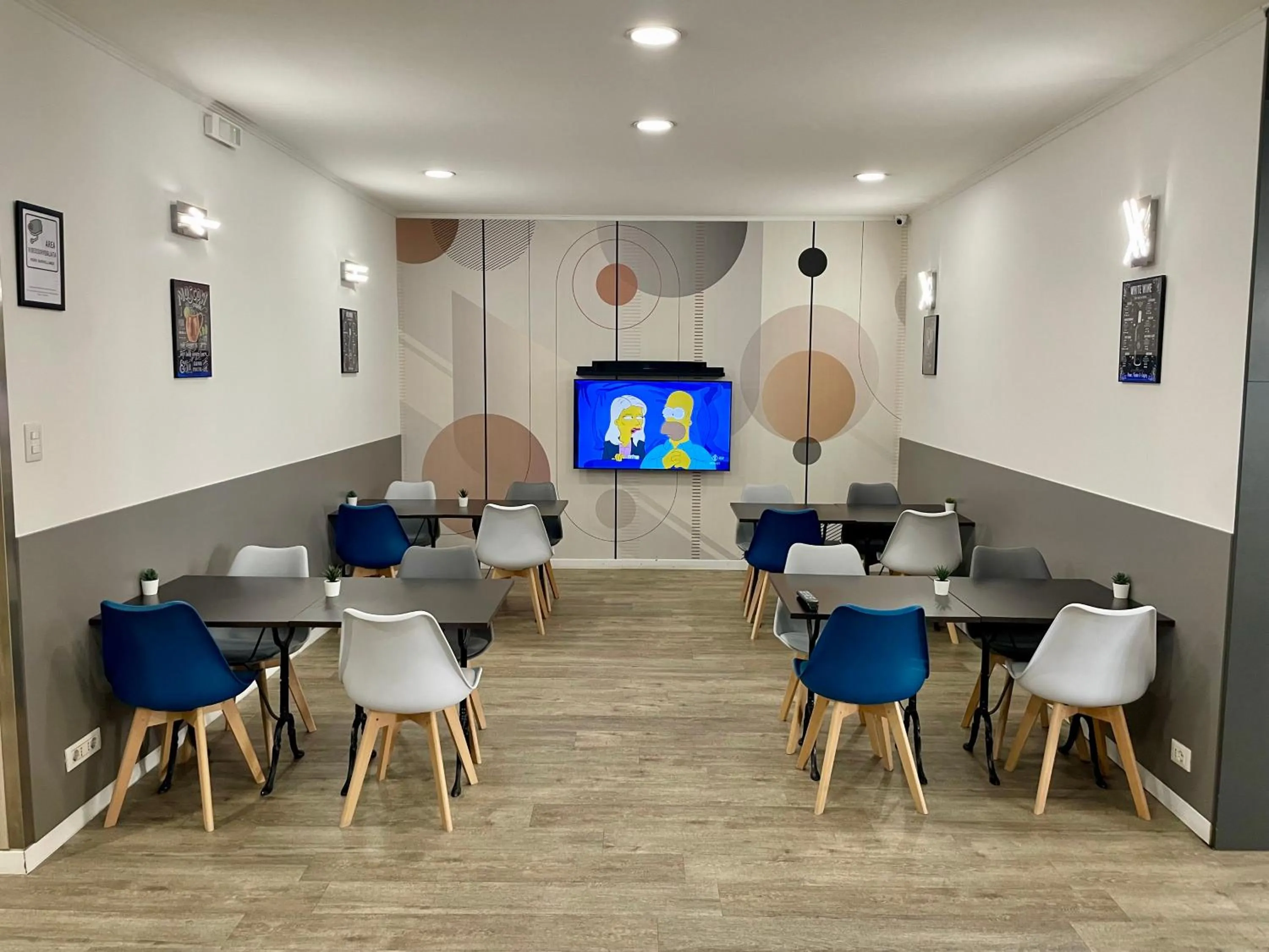 Communal lounge/ TV room in Hotel Perugino