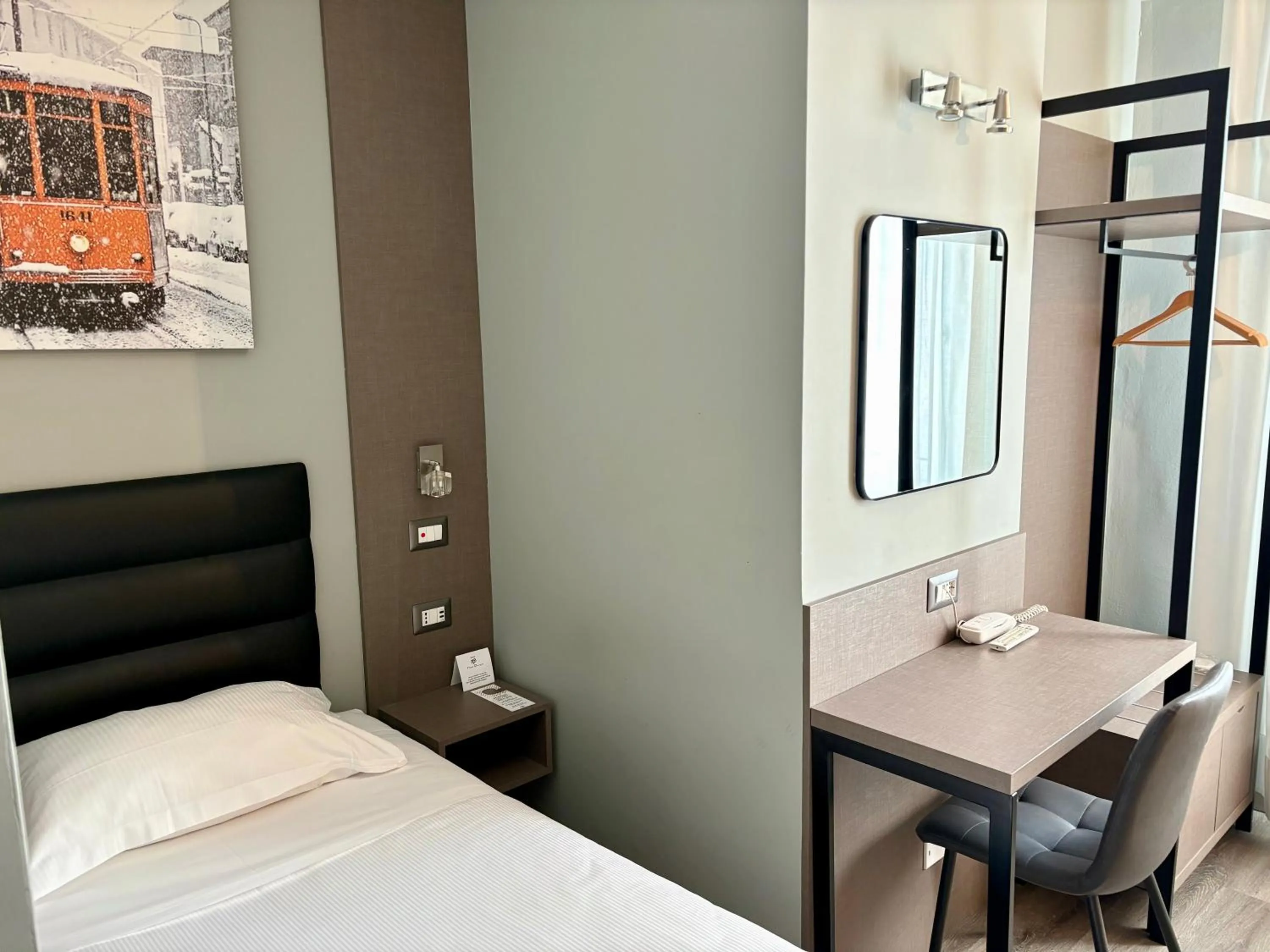 Bed in Hotel Perugino