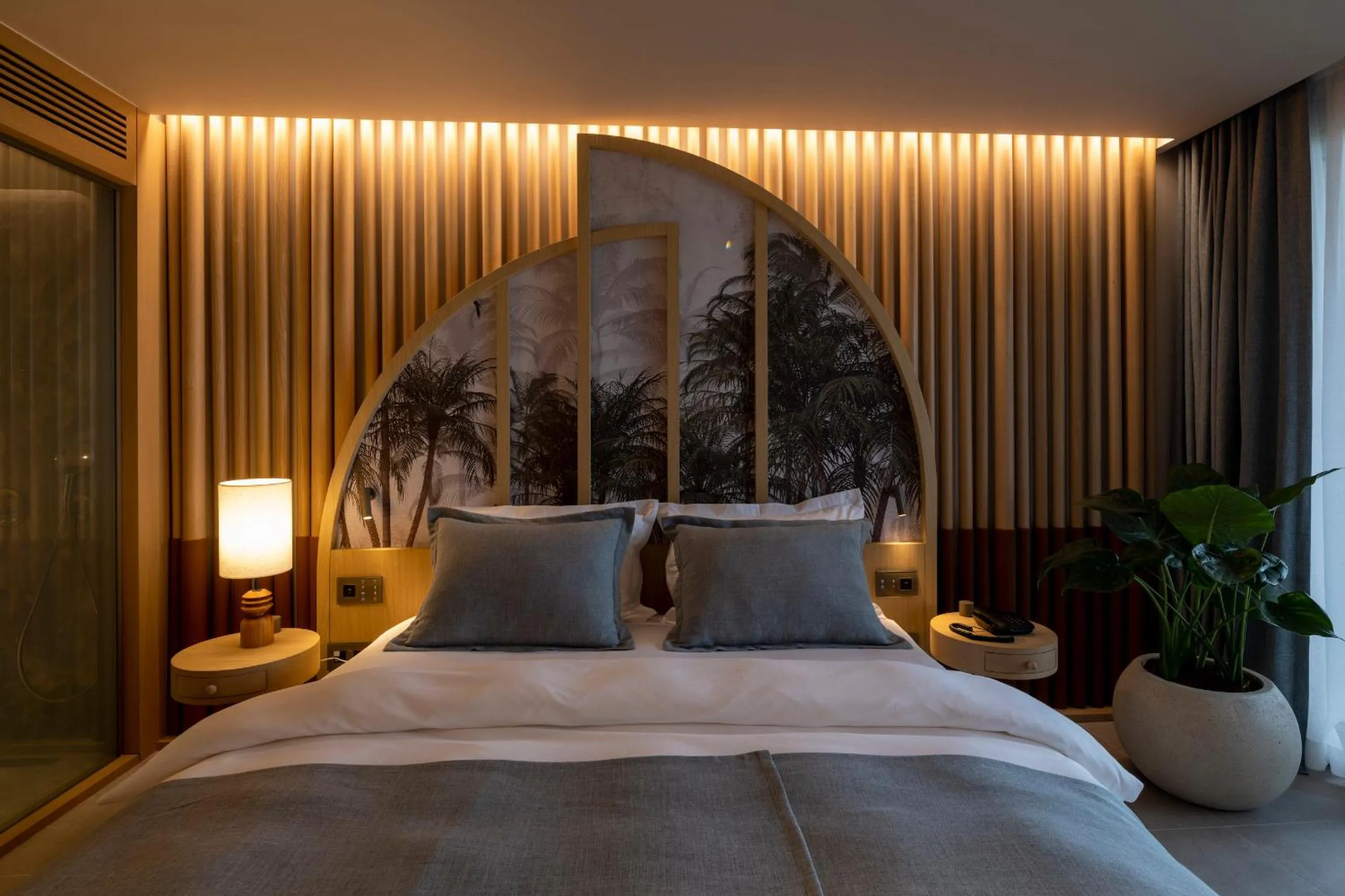 Decorative detail, Bed in İnemare Hotel