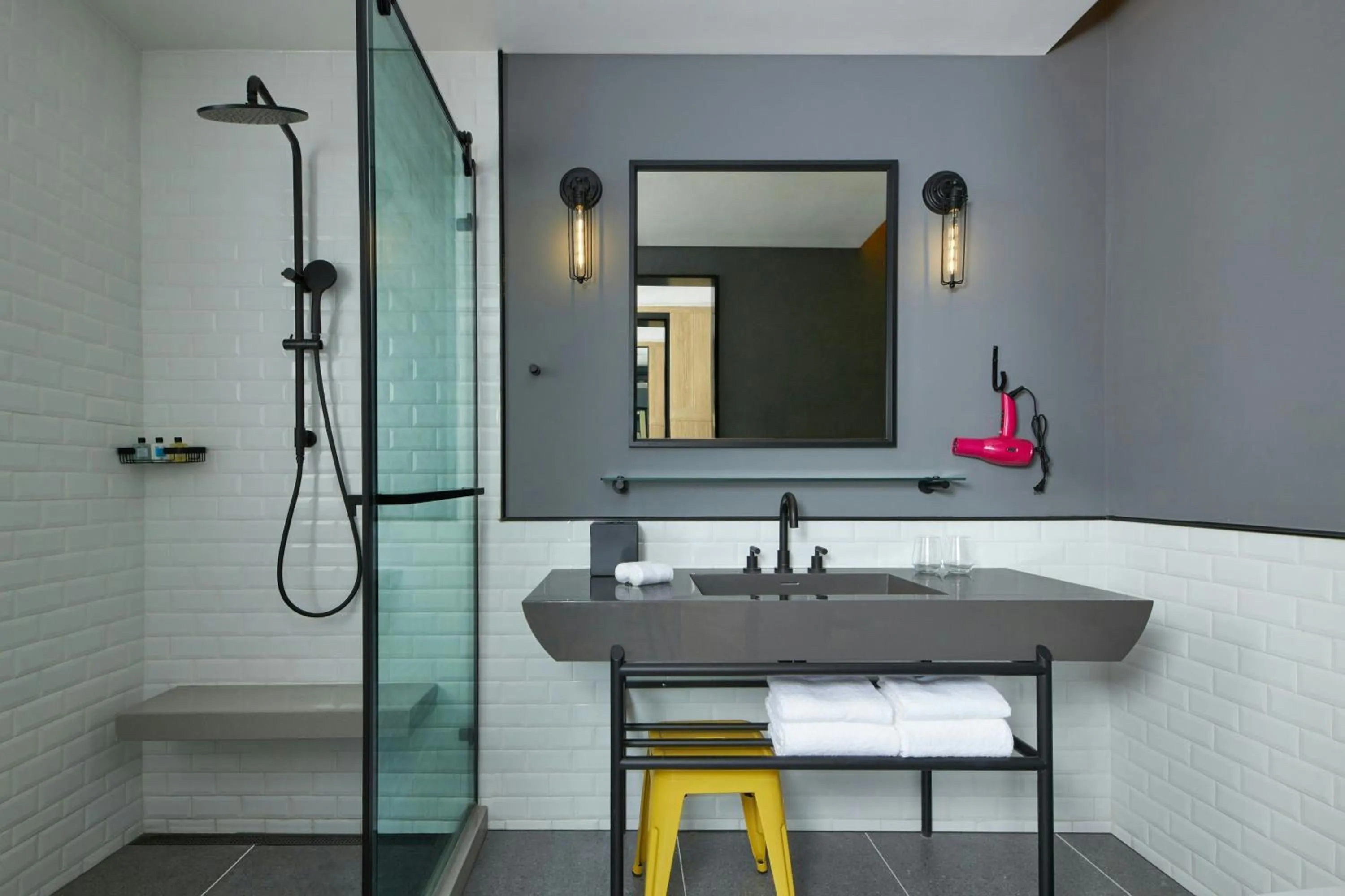 Bathroom in Moxy Shanghai Xuhui