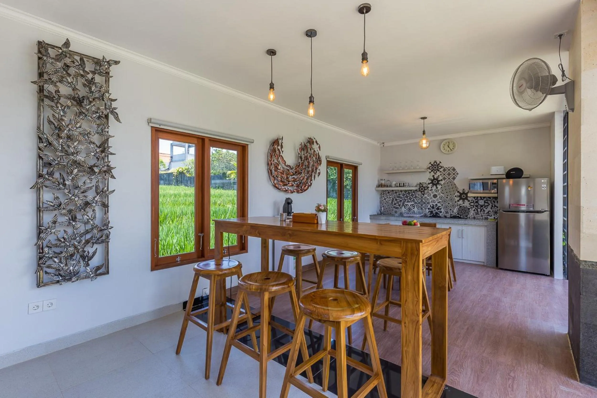 Communal kitchen in Ayuna Suites Canggu