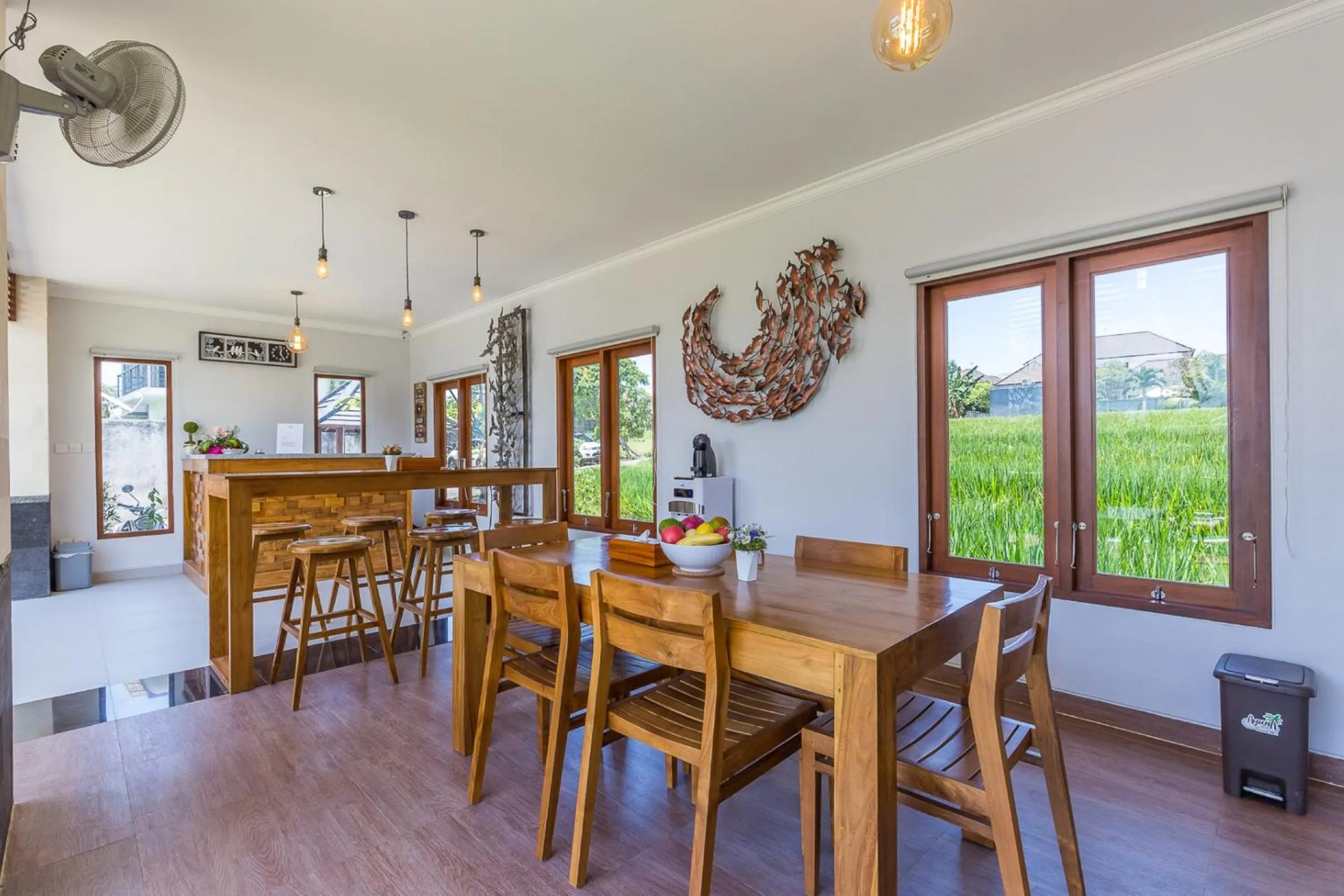 Communal kitchen in Ayuna Suites Canggu