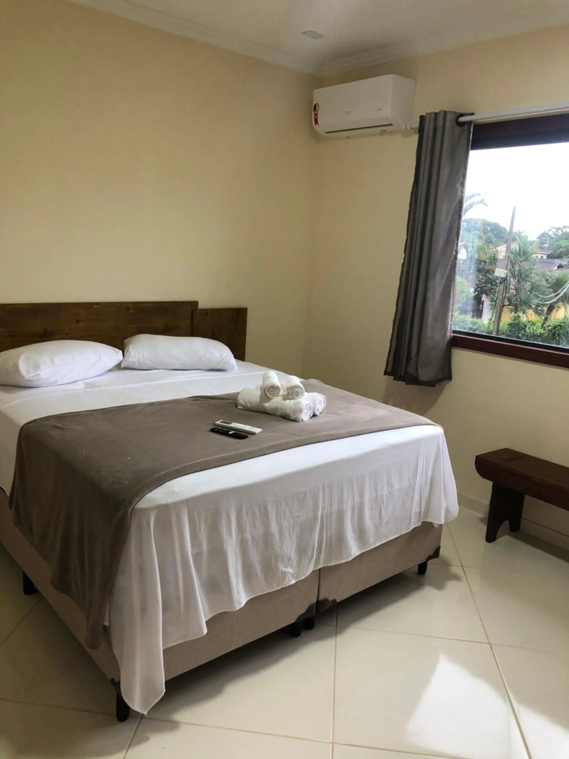 Bed in Pousada da Chica