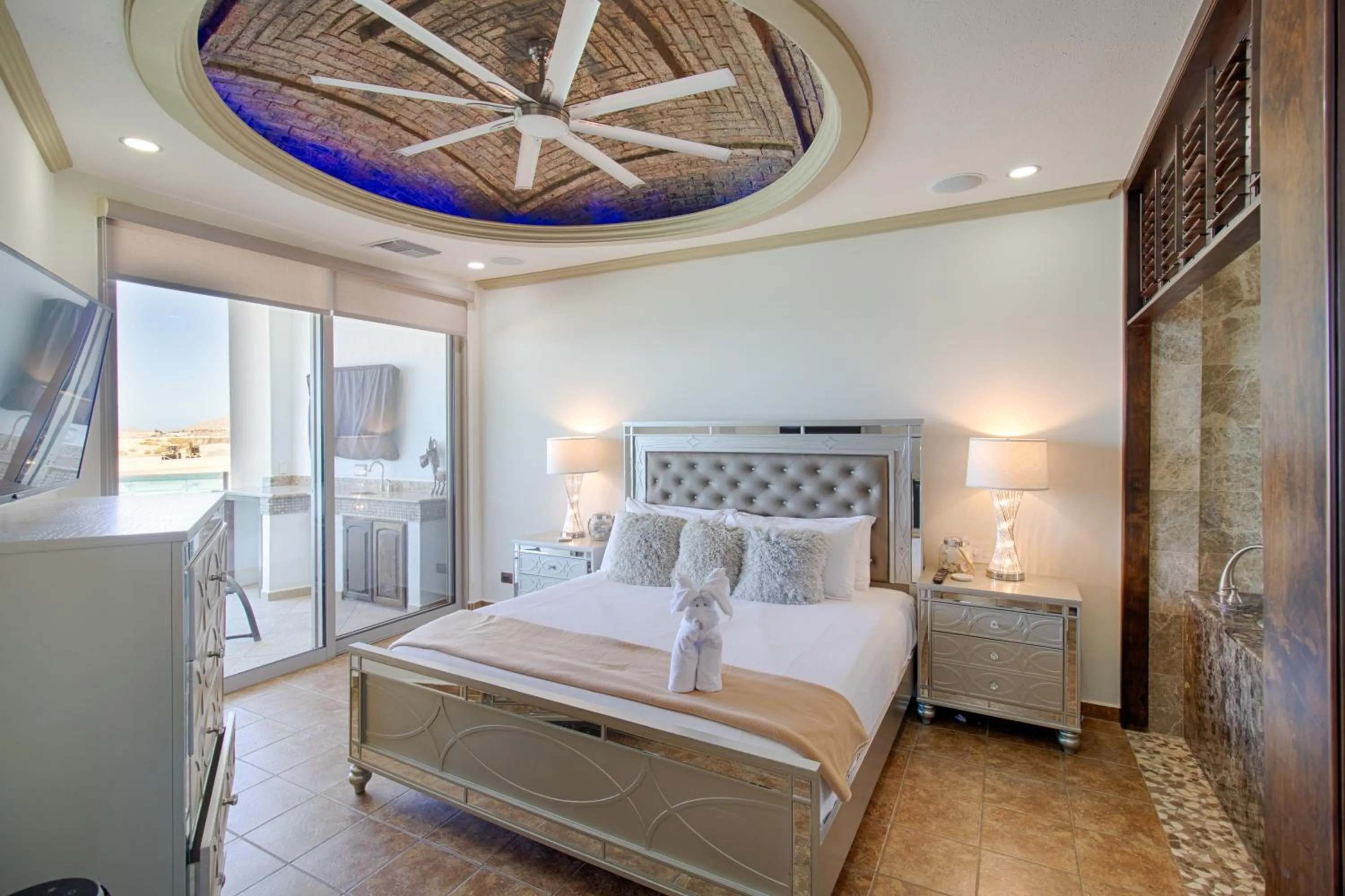 Bed in Esmeralda Beach Resort