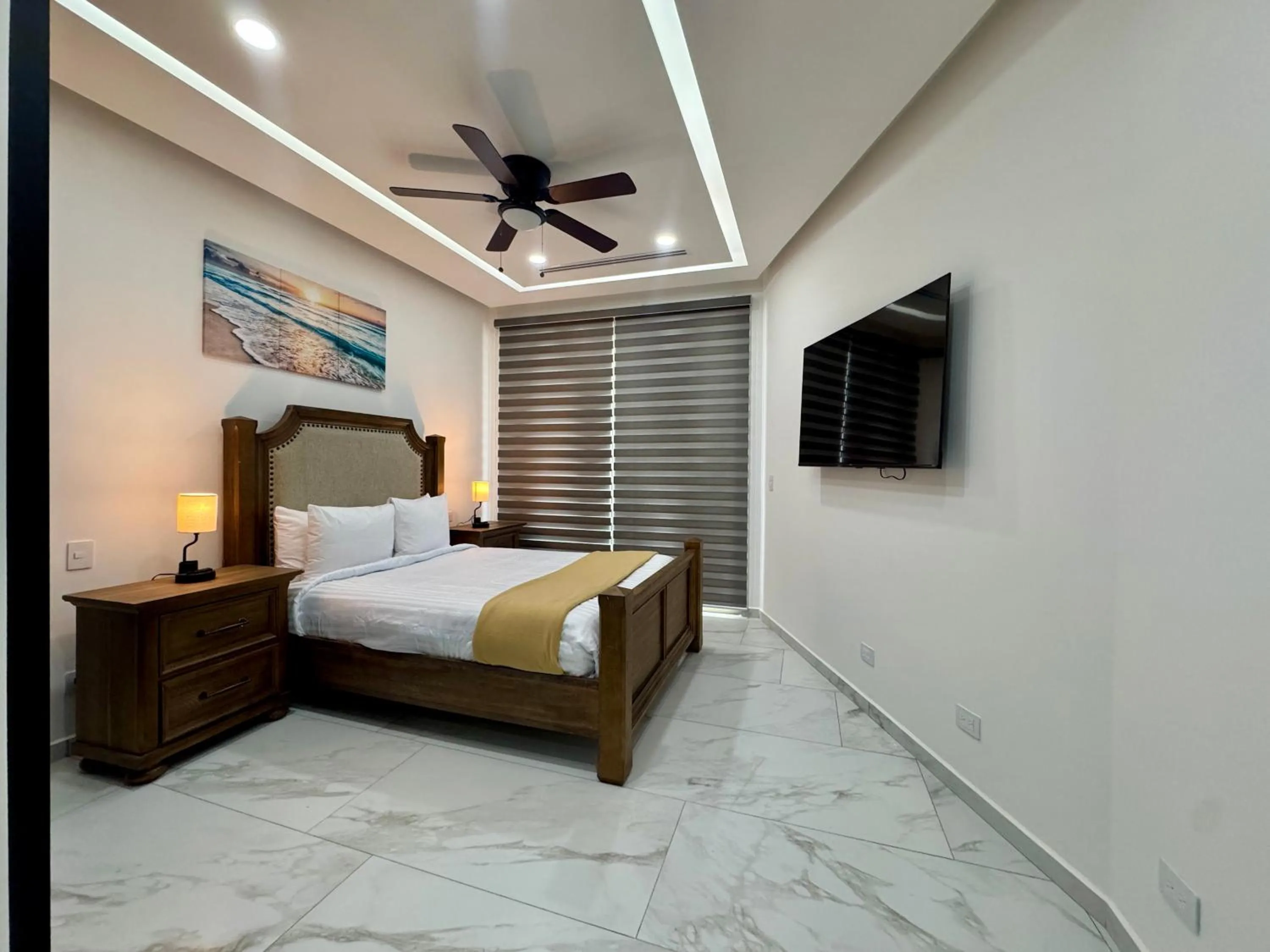 Bed in Esmeralda Beach Resort