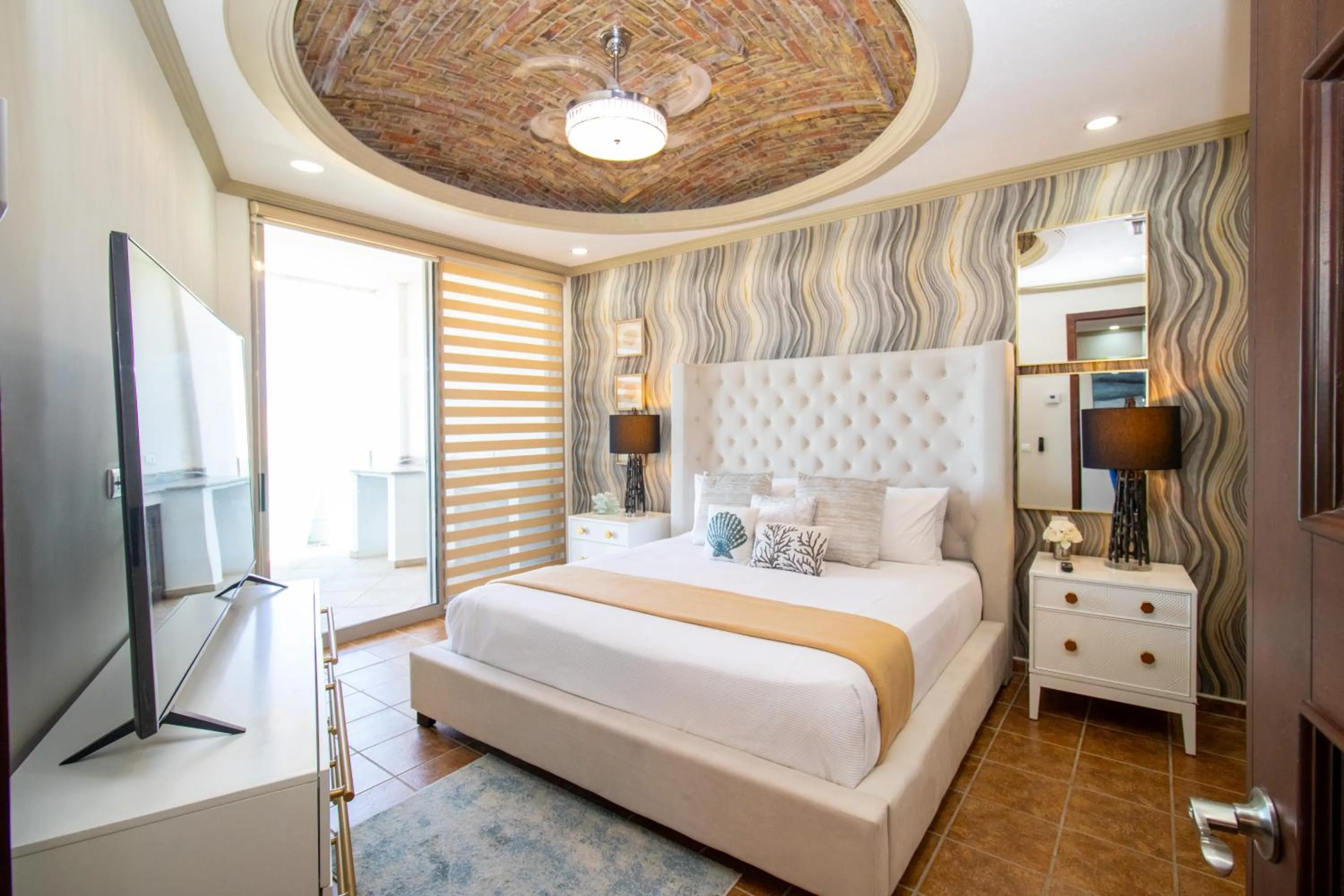 Bed in Esmeralda Beach Resort
