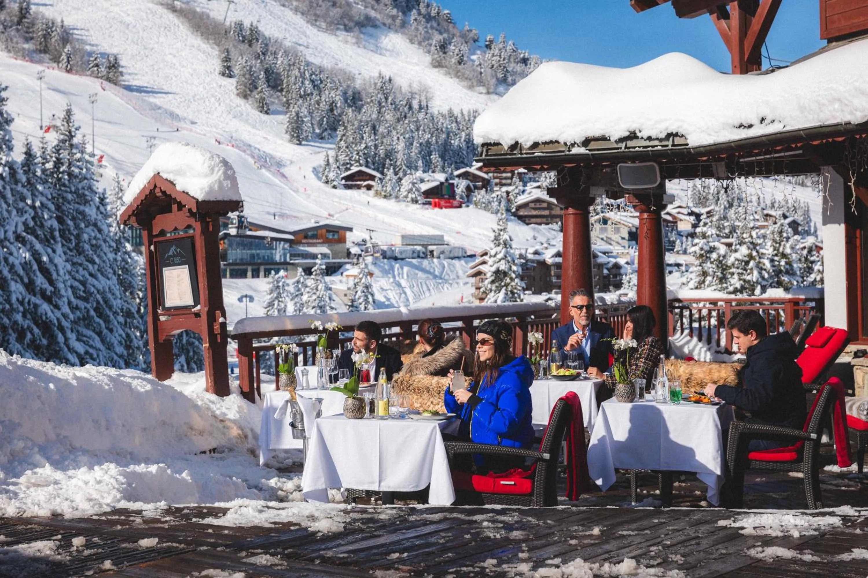 Patio in Hotel Carlina