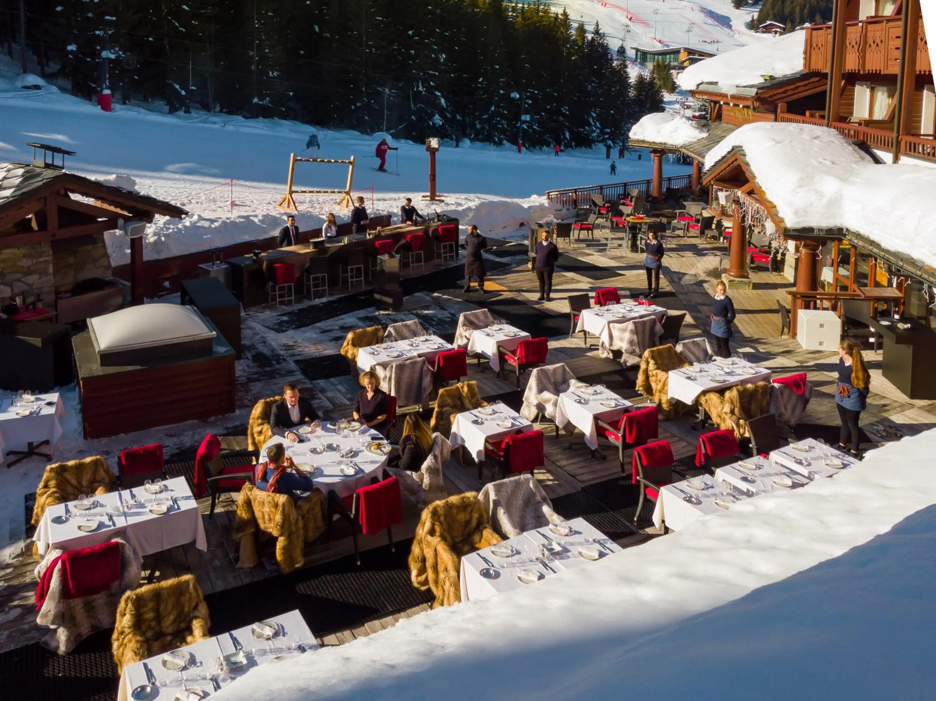 Patio in Hotel Carlina