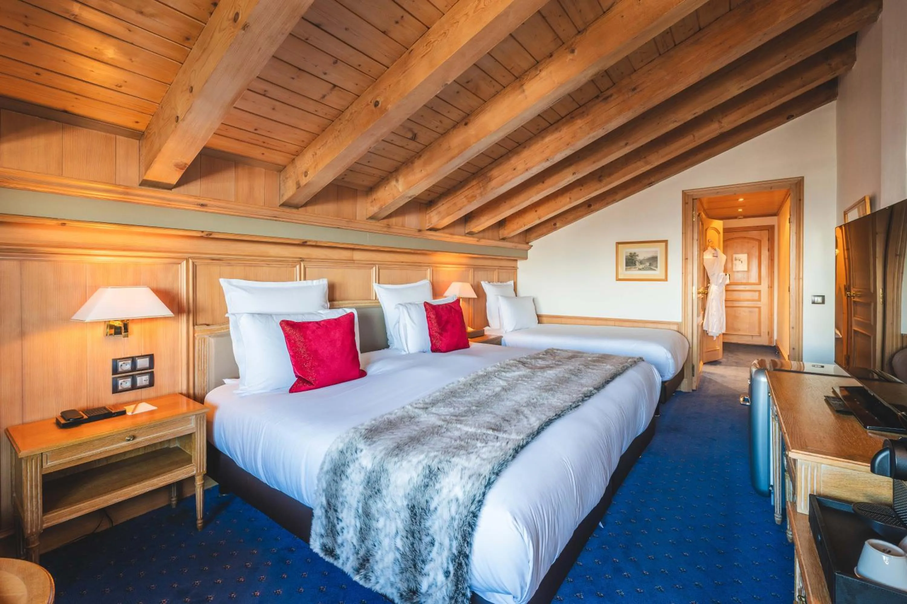 Bed in Hotel Carlina