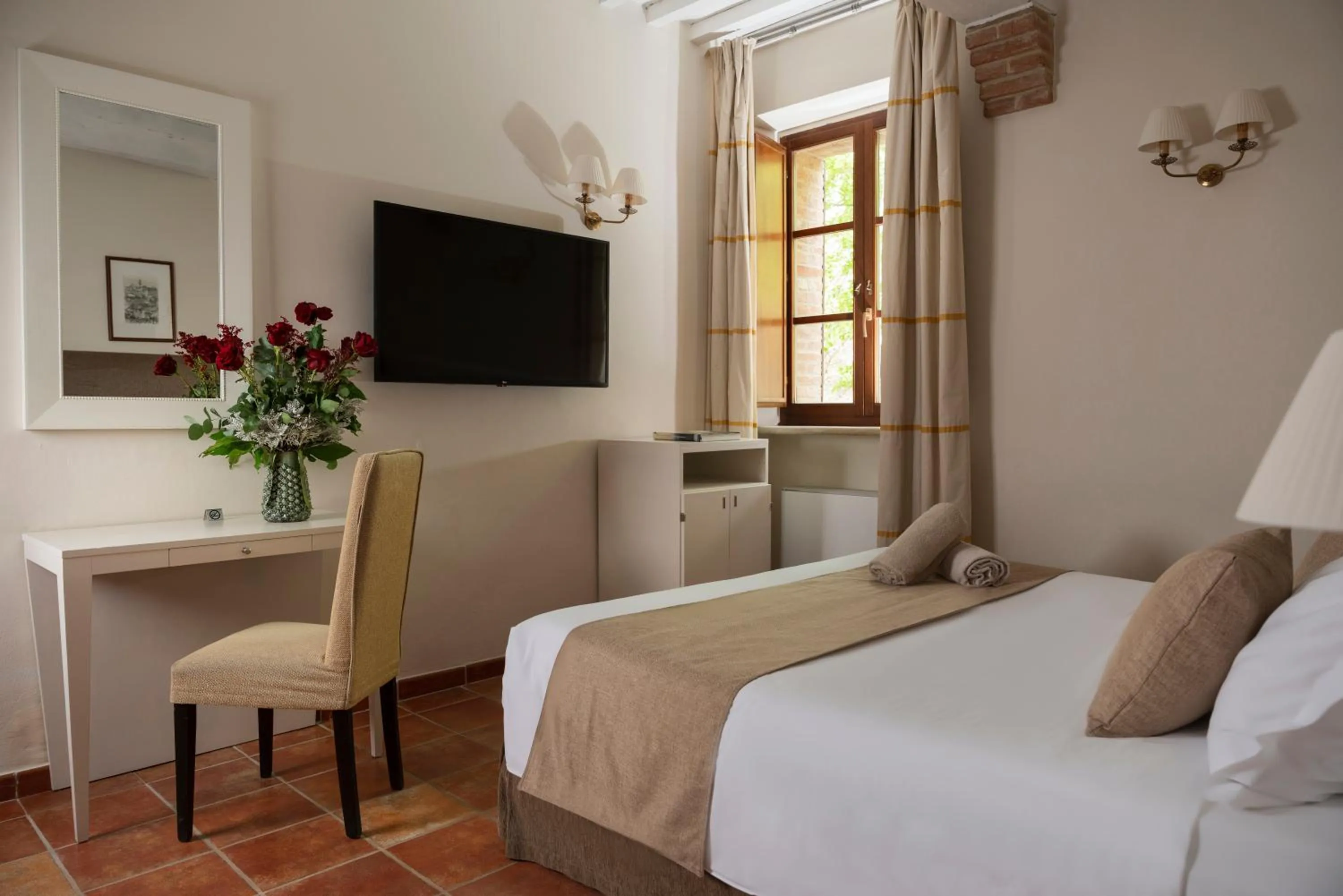 Bed in Castello di Leonina Relais - Adults Only
