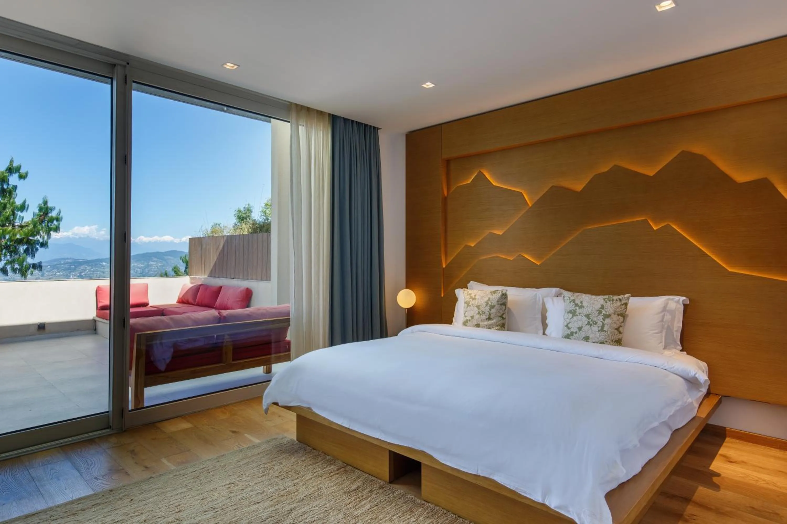 Bed in The Terraces Resort and Spa