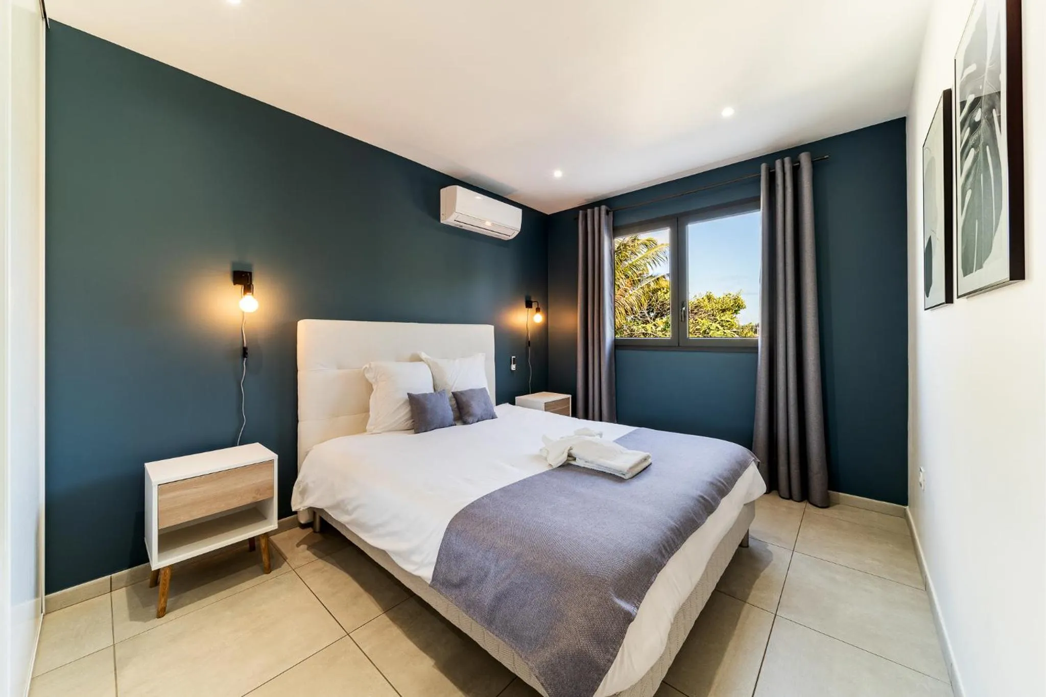 Bed in Villa moderne Manapany -Jacuzzi-Proximité mer