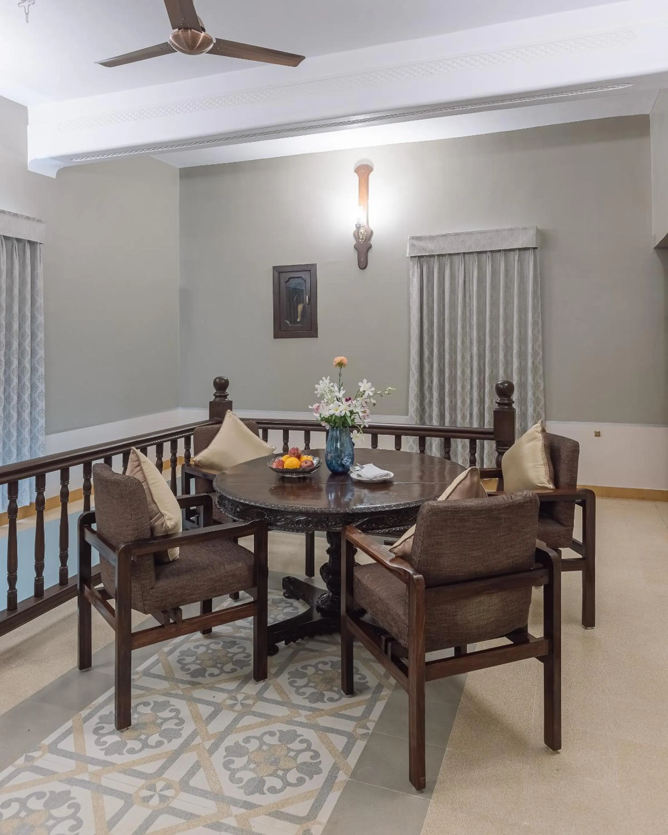 Dining area in Tree of Life Darbargadh Dared